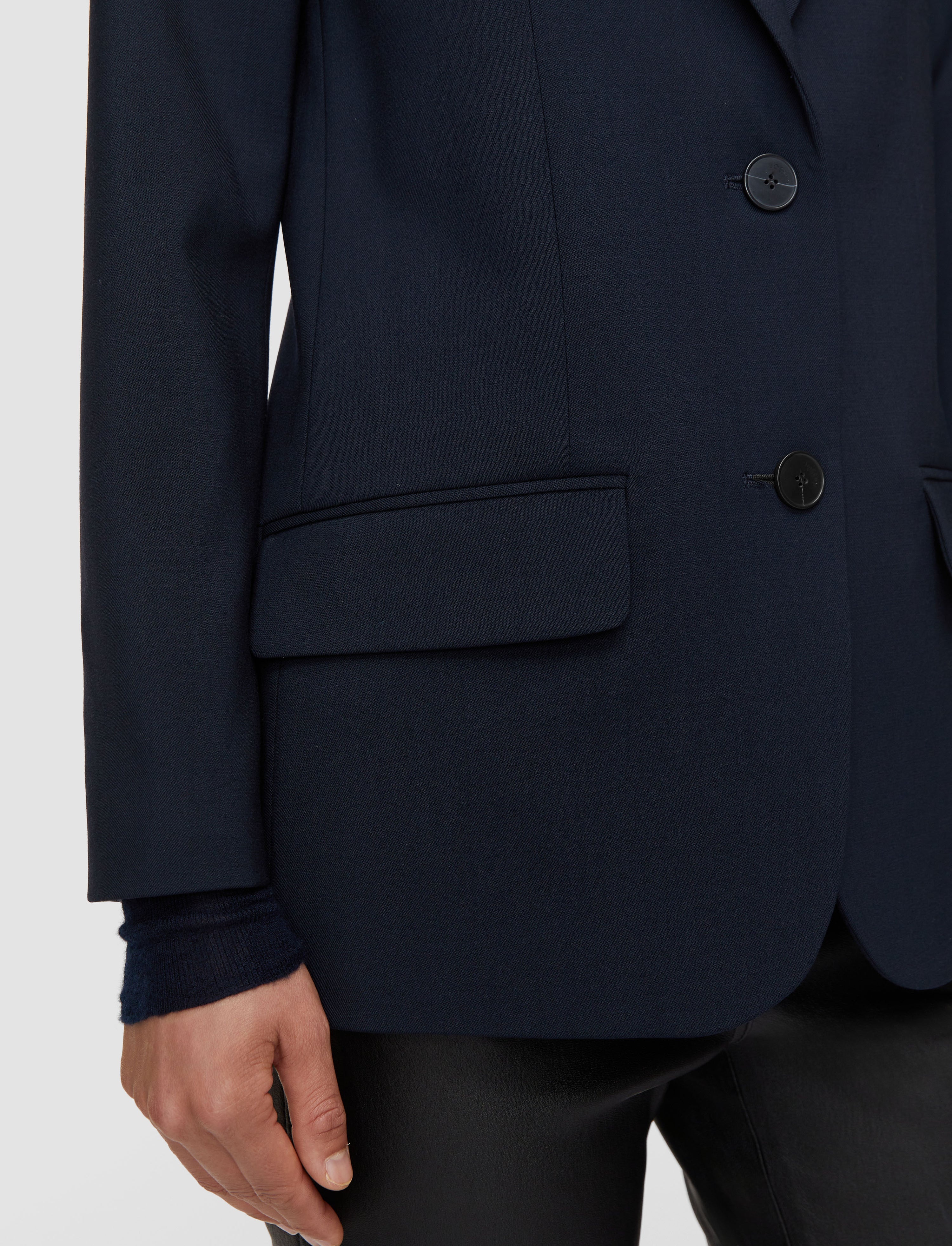 Tailoring Wool Stretch Jackie Jacket - 6