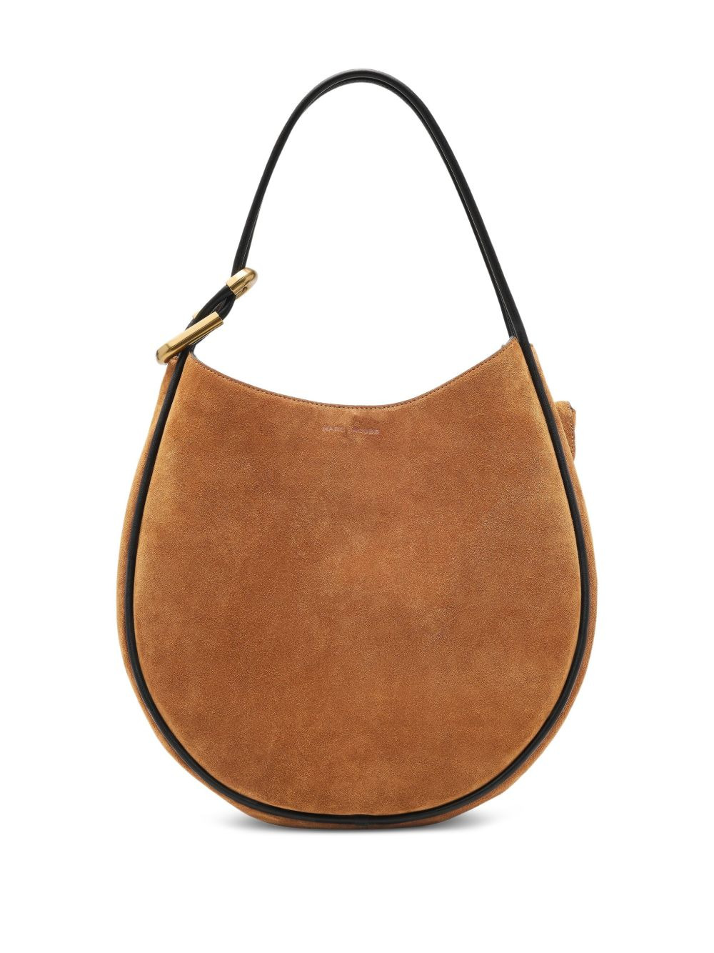 medium suede shoulder bag - 3