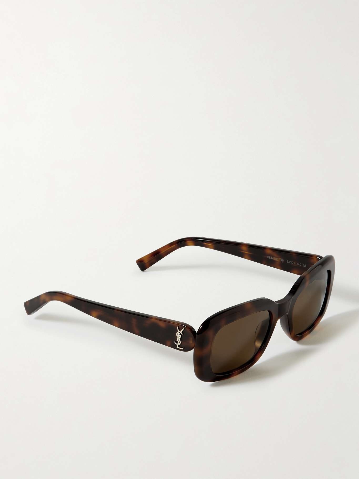 Square-frame tortoiseshell acetate sunglasses - 3