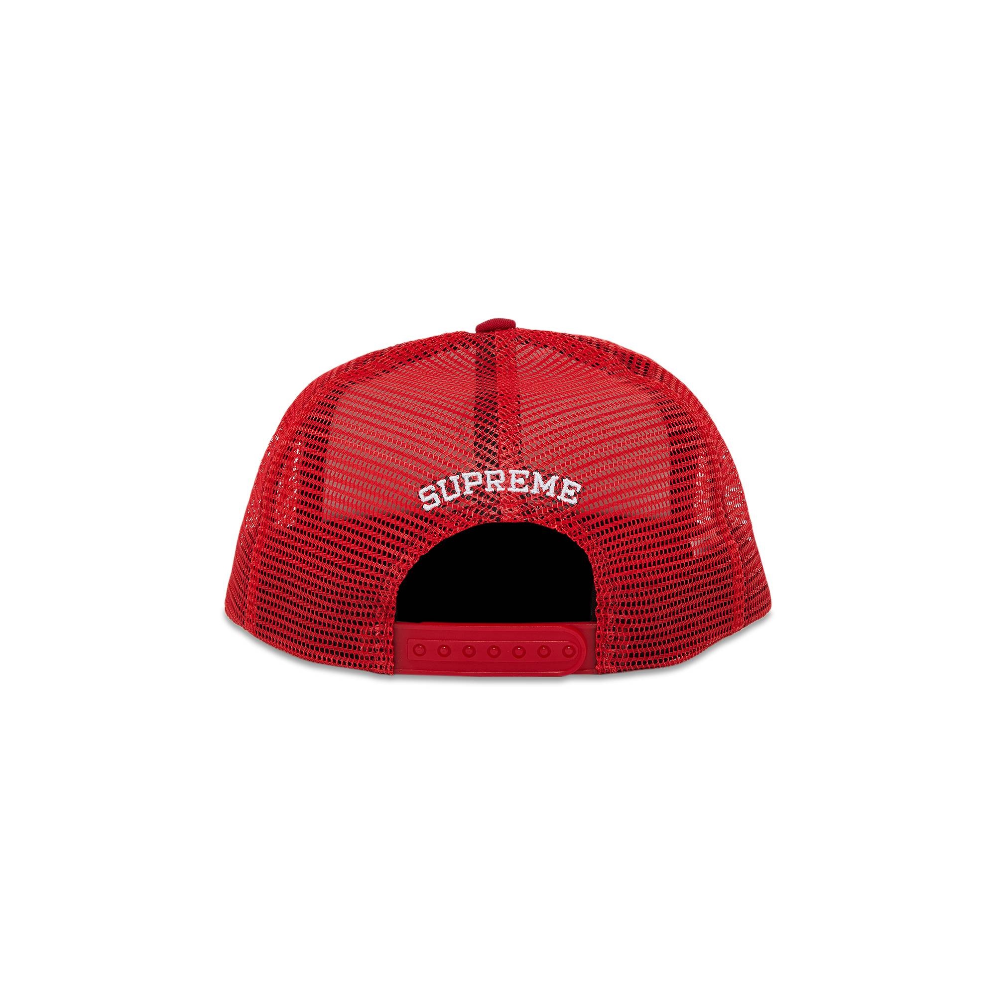 Supreme Pin Up Mesh Back 5-Panel 'Red'