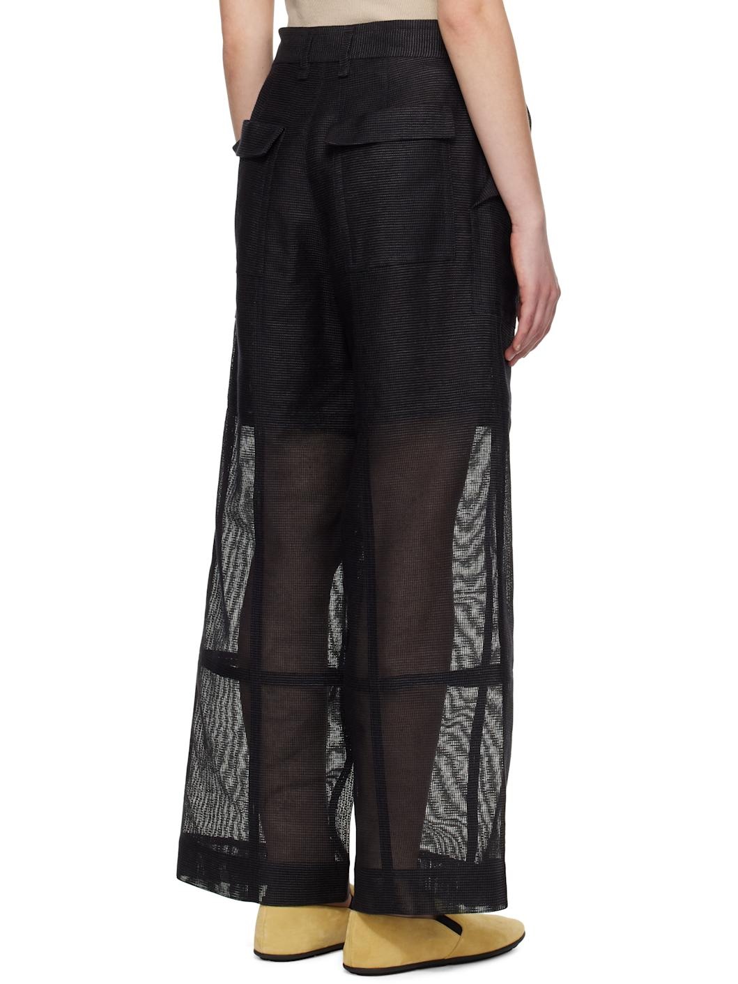 Black Papyrus Trousers - 3