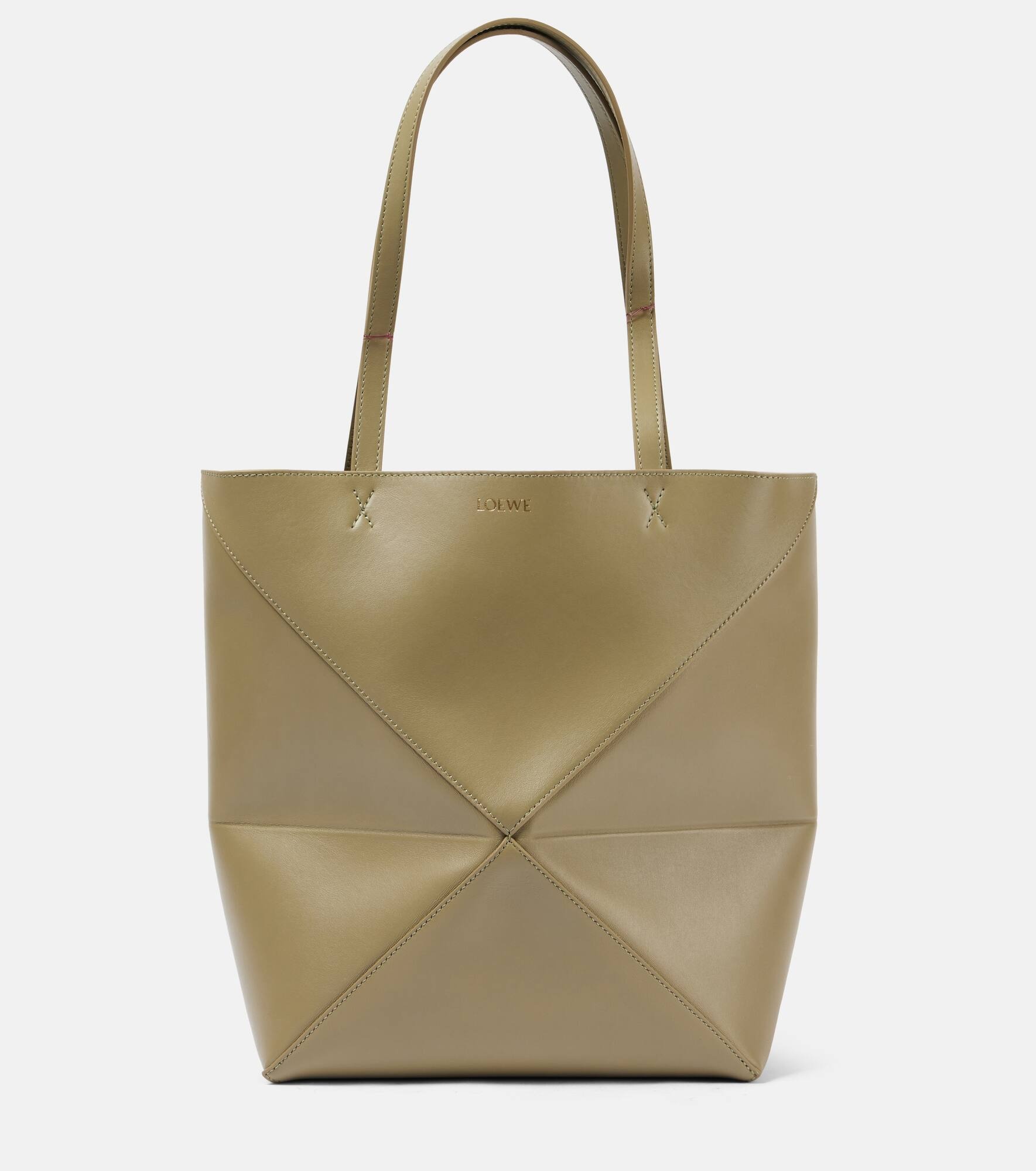 Puzzle Fold Medium leather tote bag - 1