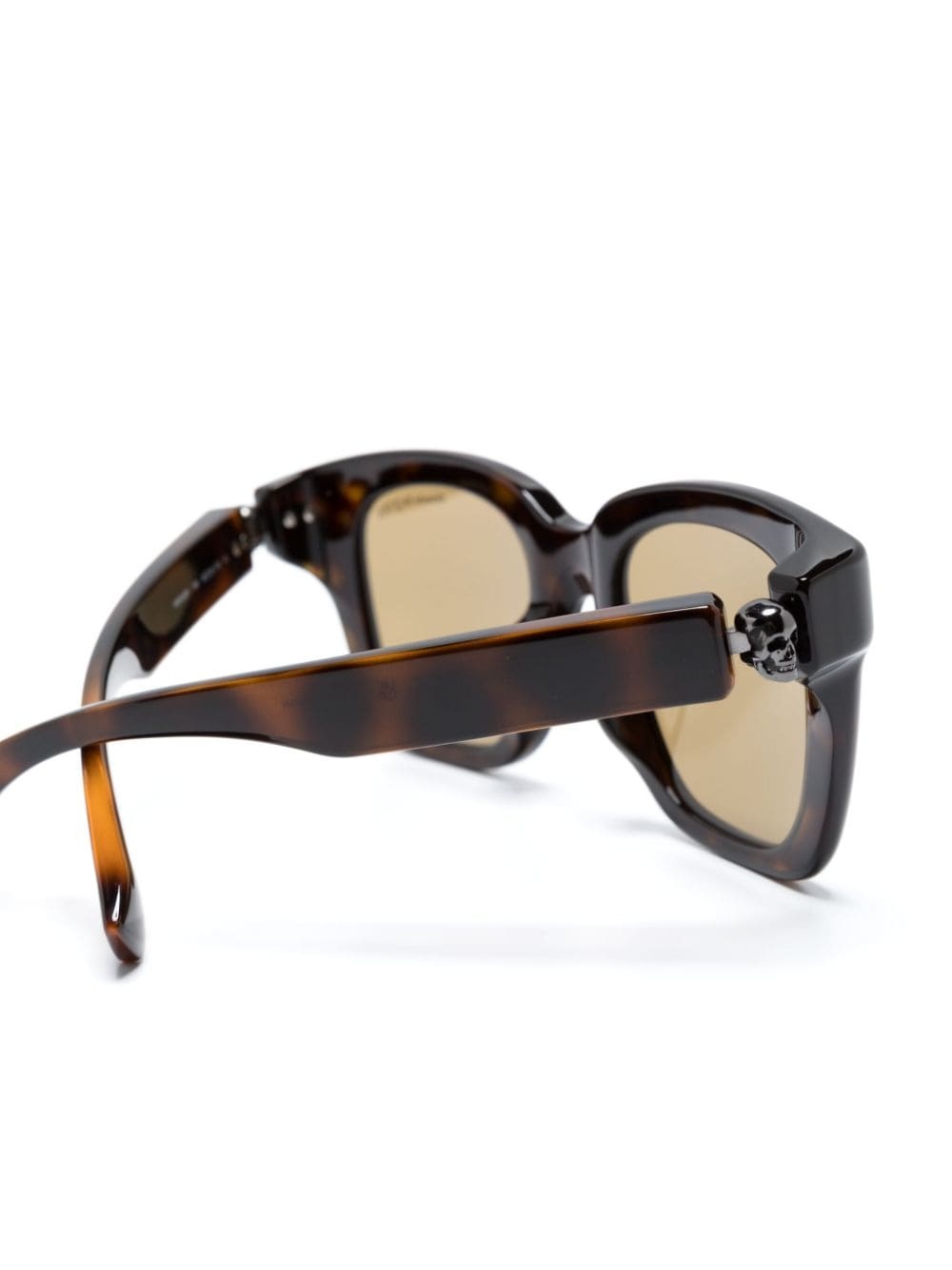 tortoiseshell-effect square-frame sunglasses - 3