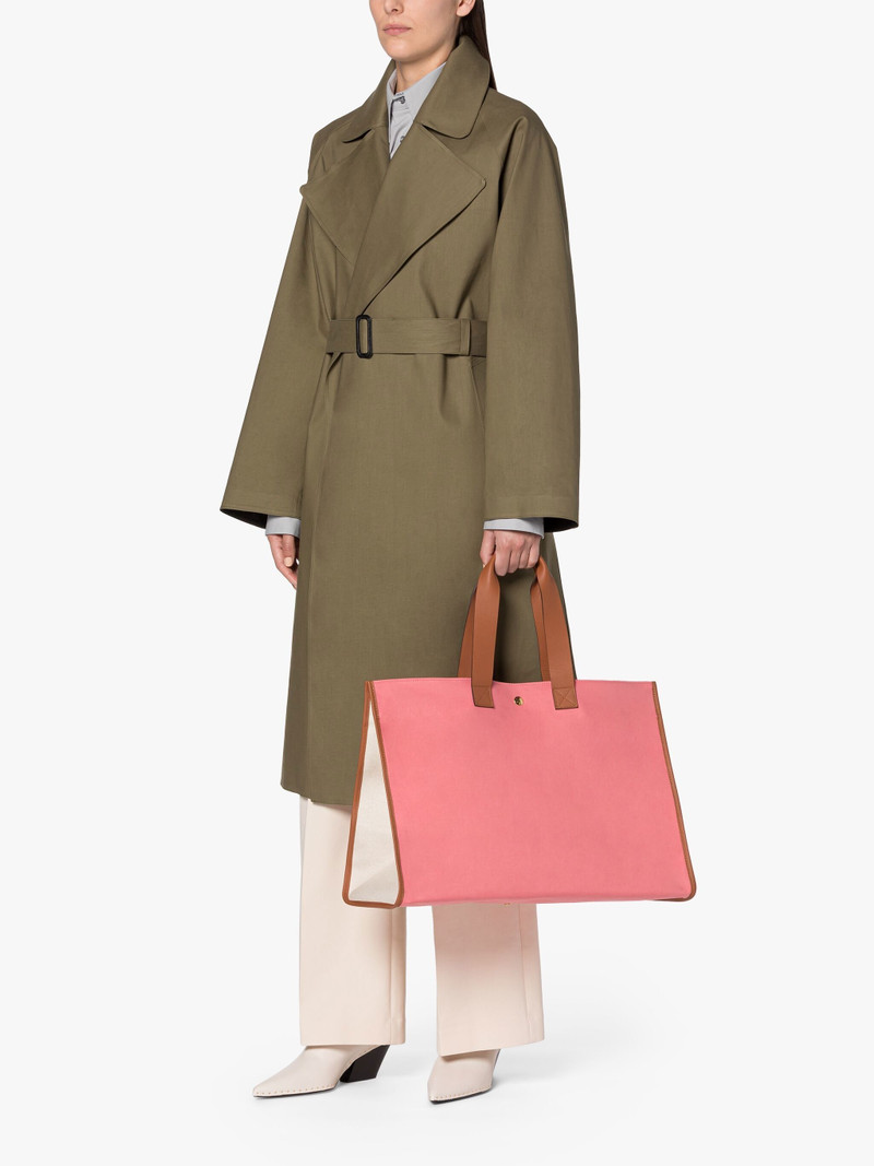 Mackintosh L/UNIFORM NATURAL & PINK BONDED COTTON FOLDABLE BAG outlook