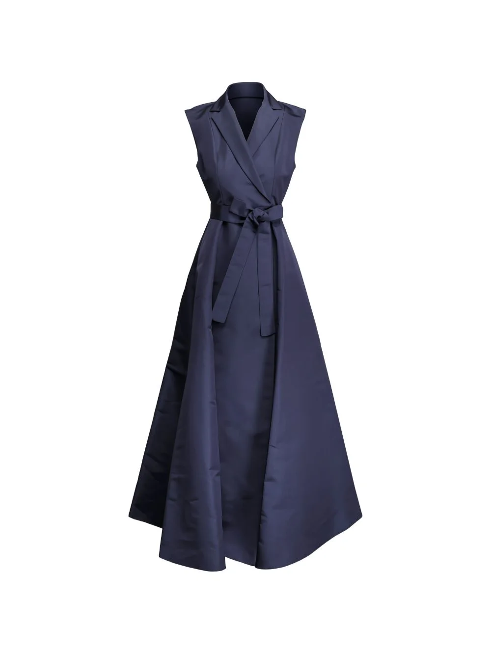 belted sleeveless dress - 1