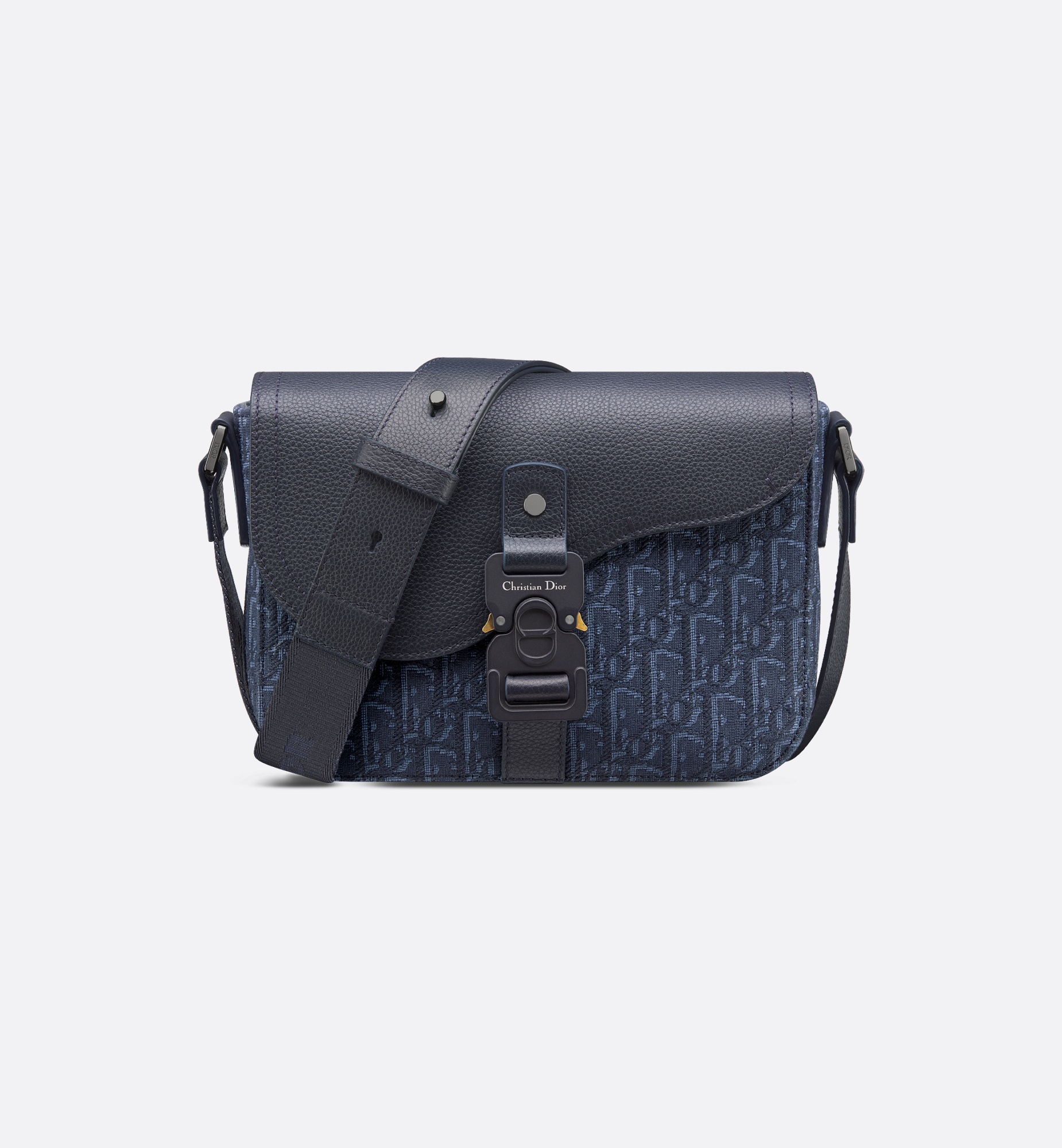 Small Saddle Messenger Bag with Flap - 1