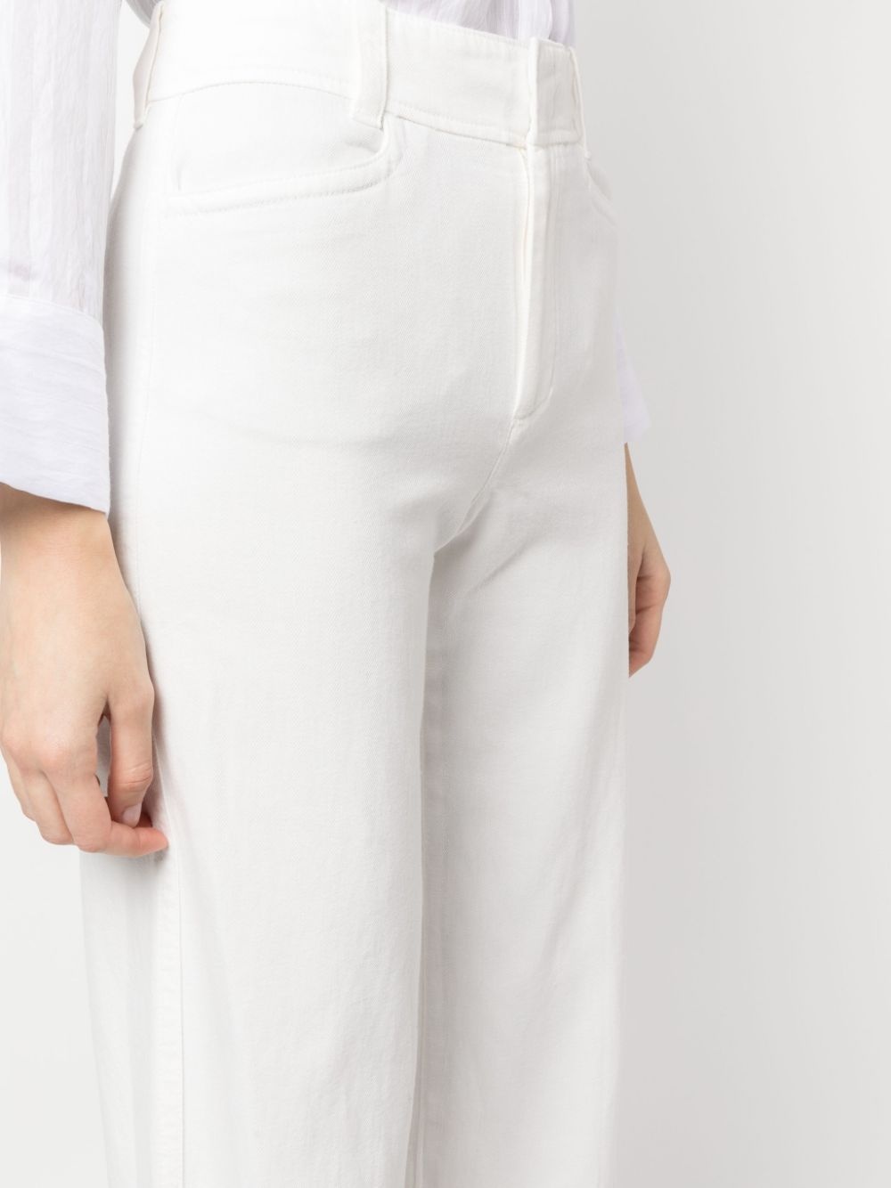 high-waist straight-leg trousers - 5