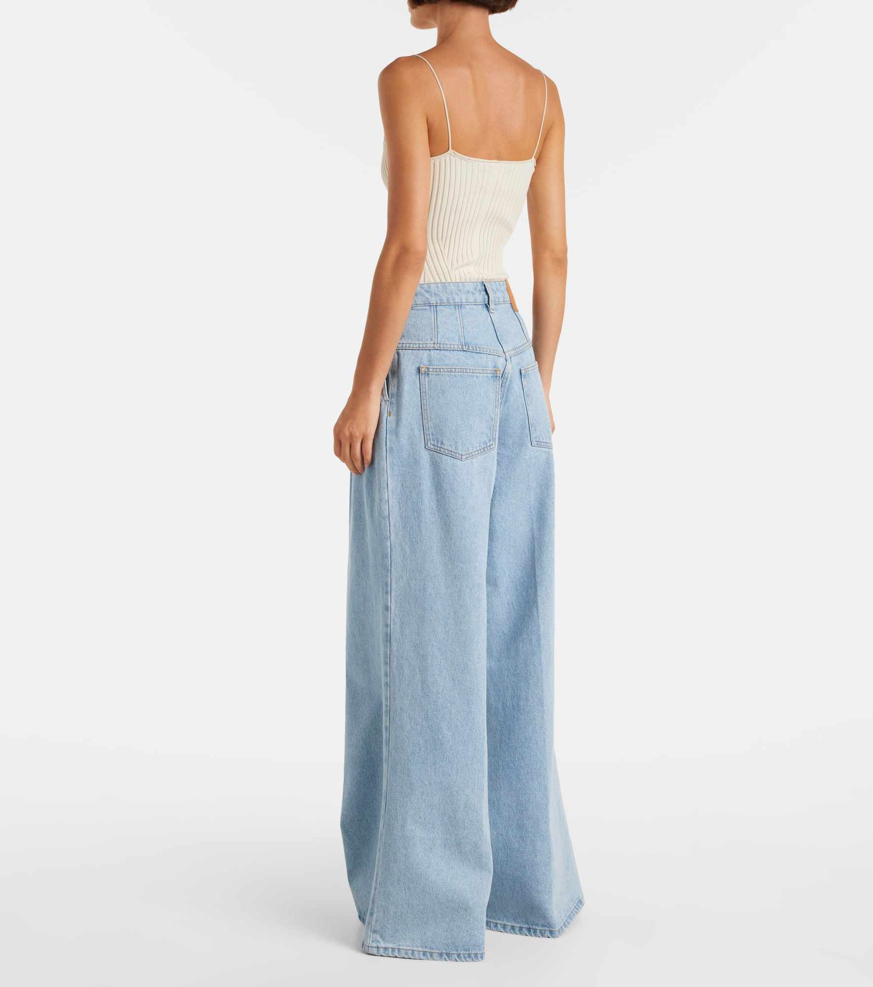 High-rise wide-leg jeans - 3
