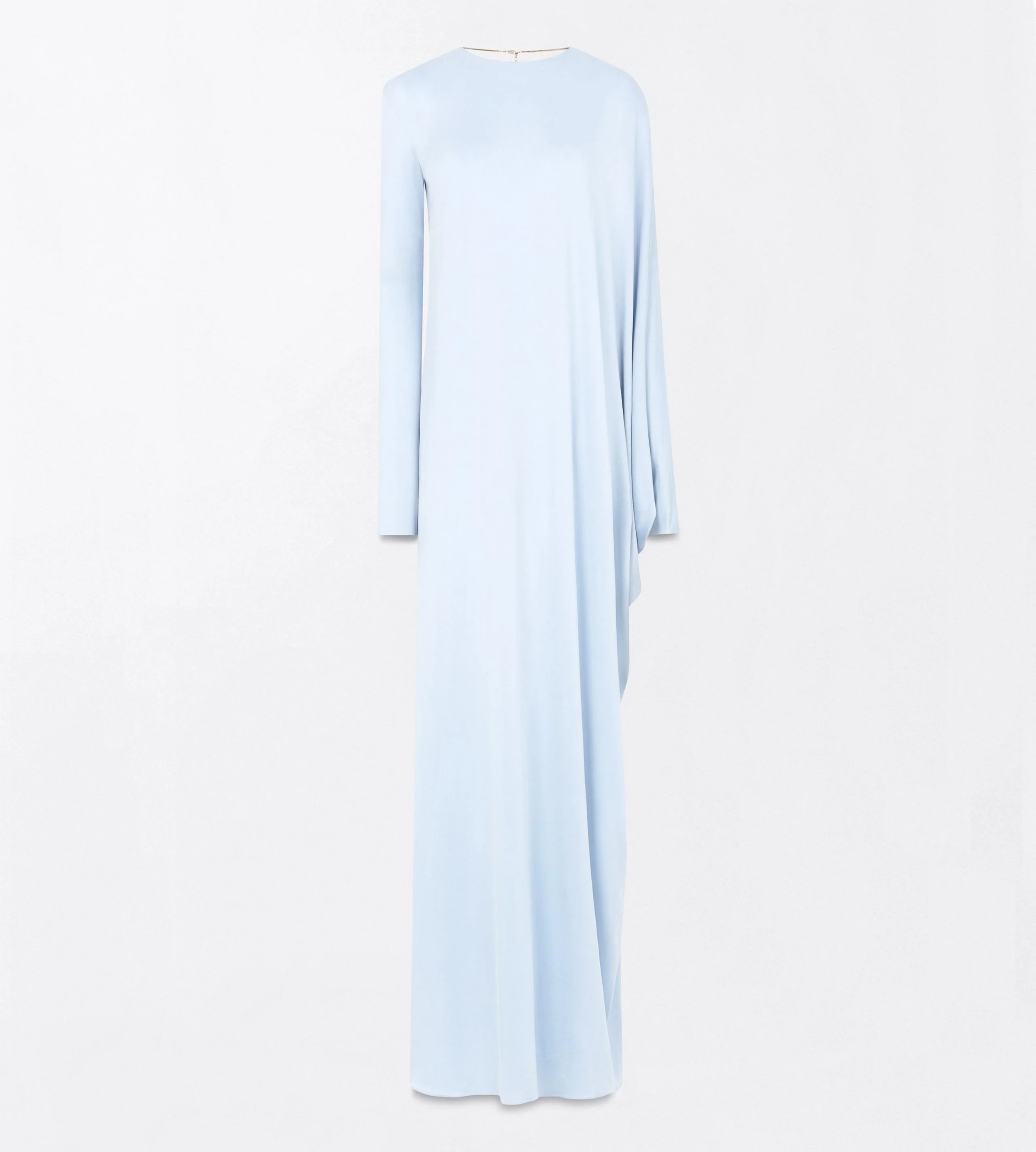 WASHED JERSEY ASYMMETRIC EVENING DRESS WITH OPEN BACK - 1
