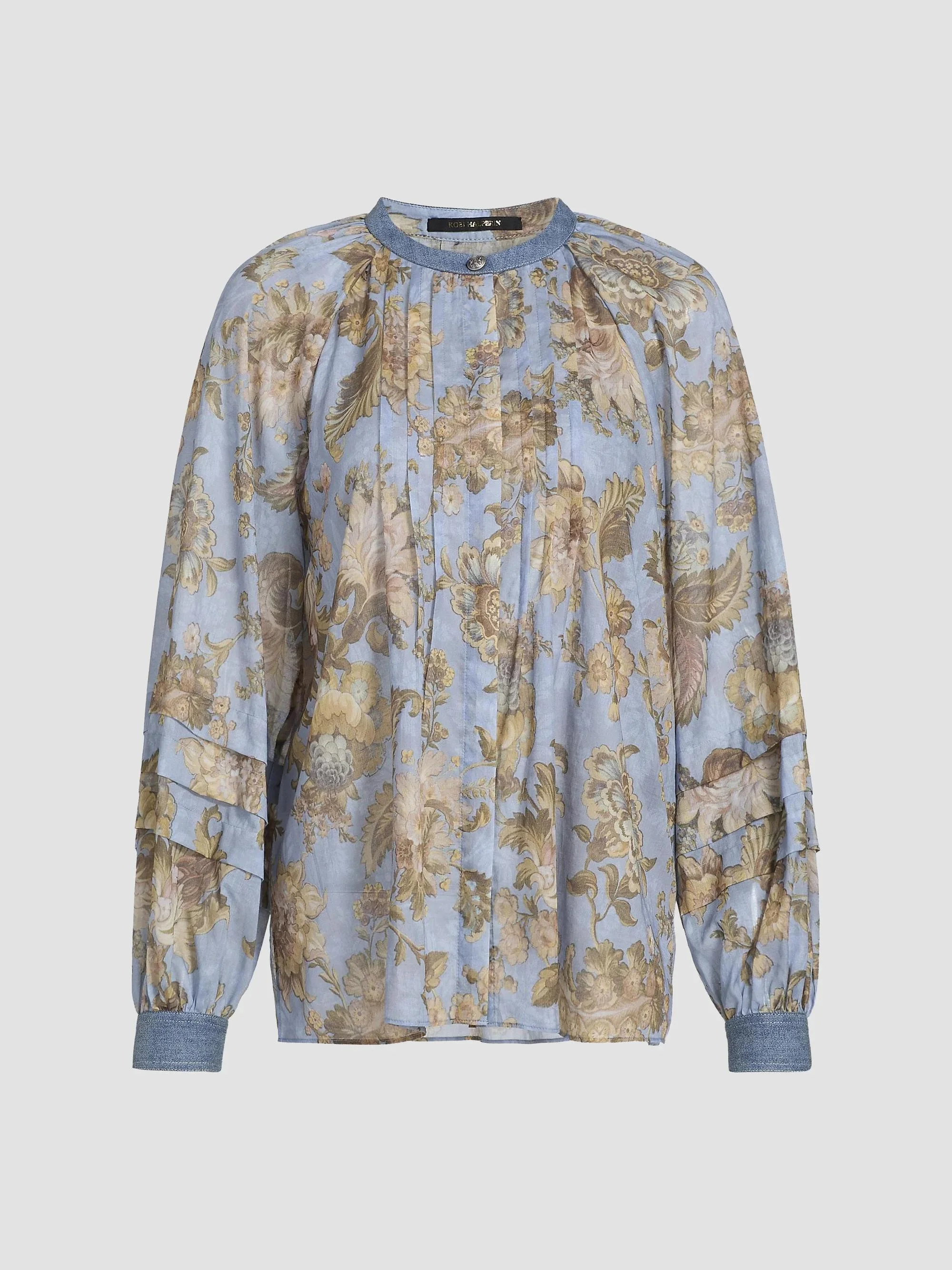 Women's Stevie Cotton Peasant Blouse - Sky Multi - 1