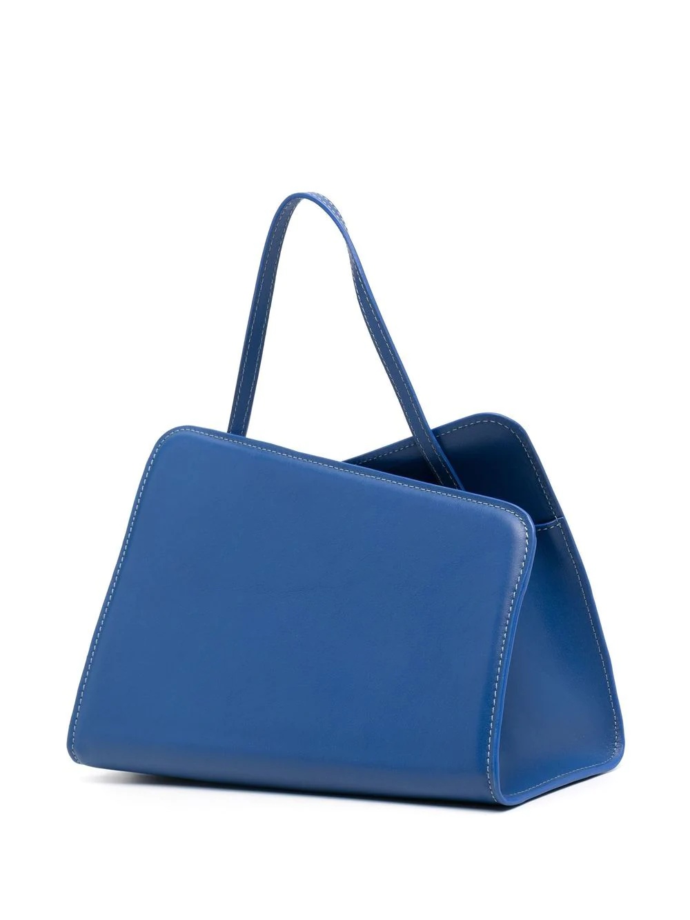 asymmetric leather tote bag - 3