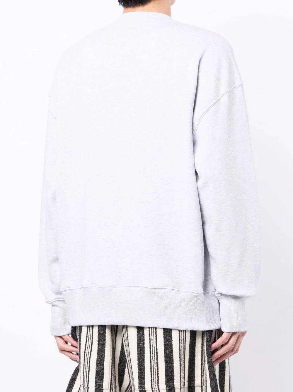 logo-print cotton sweatshirt - 4