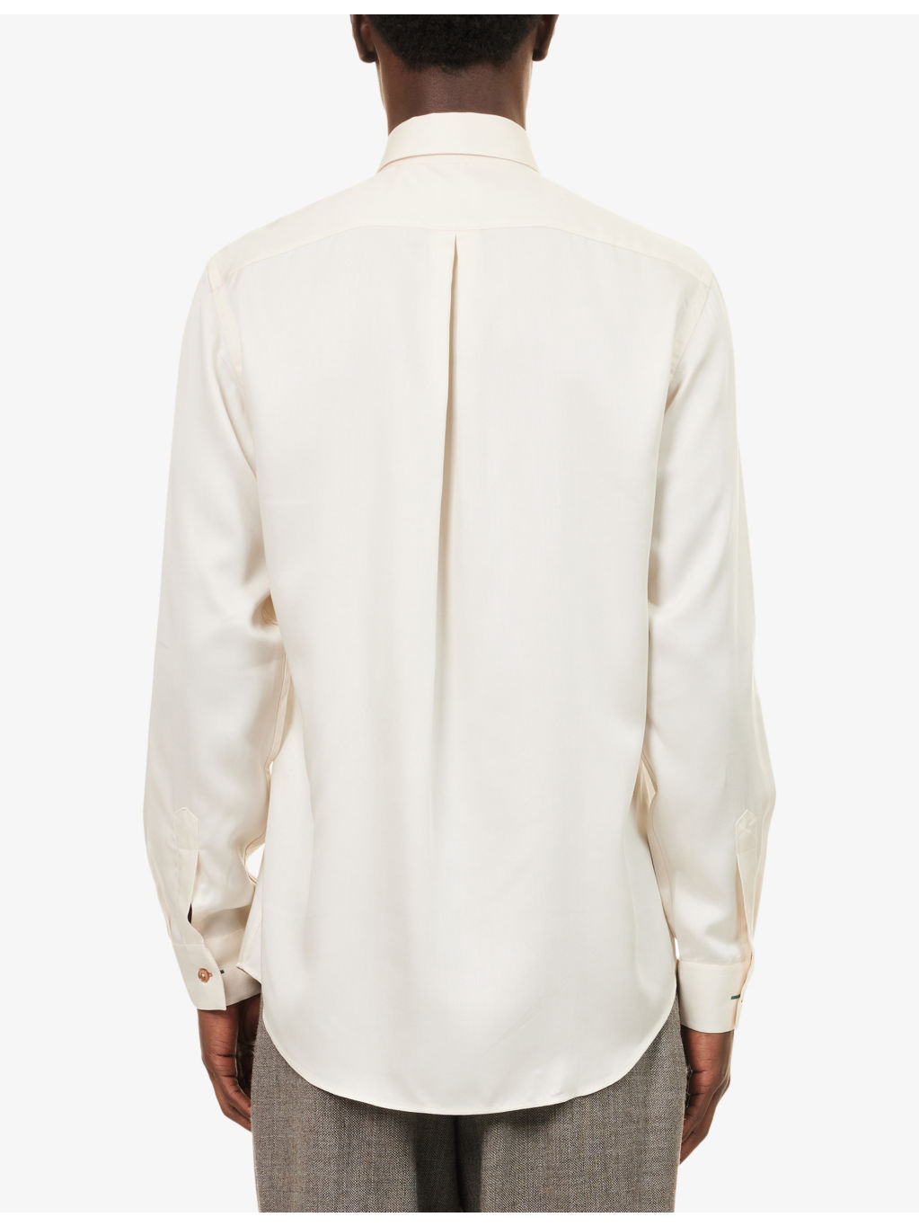 Flower-Print Tailored-Fit Woven Shirt - 4