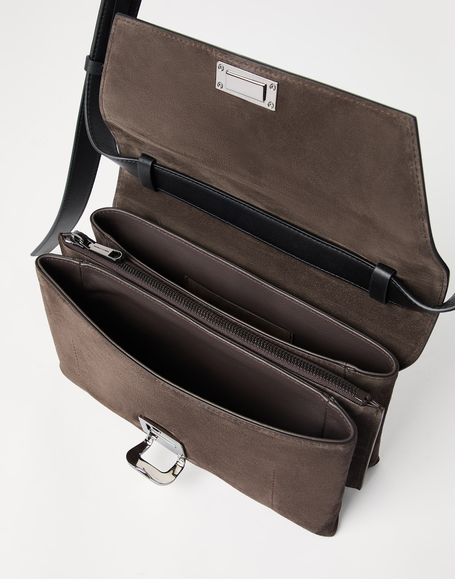 Sartorial bag in suede and calfskin - 5