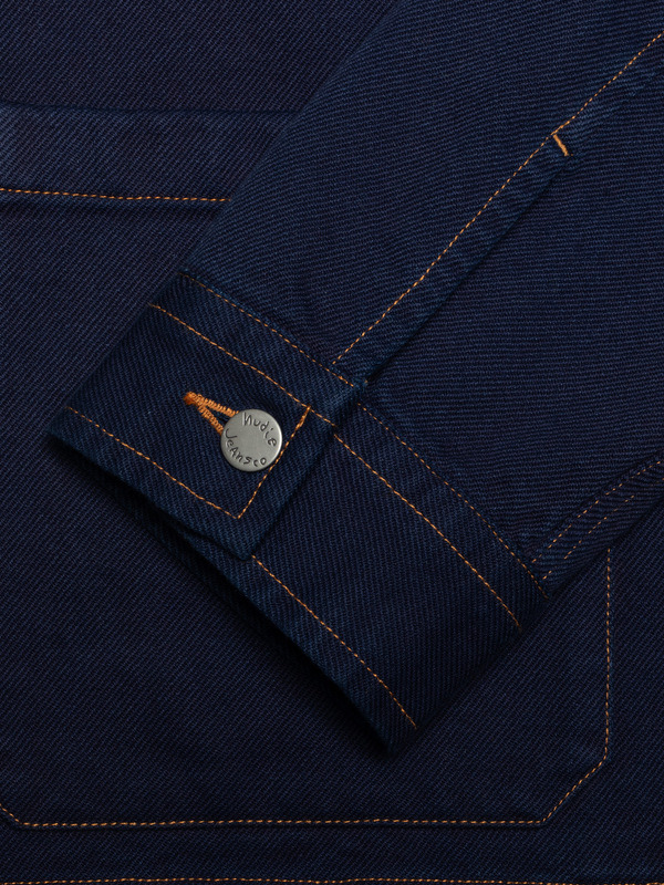 Barney Indigo Workwear Jacket Dark Blue - 4