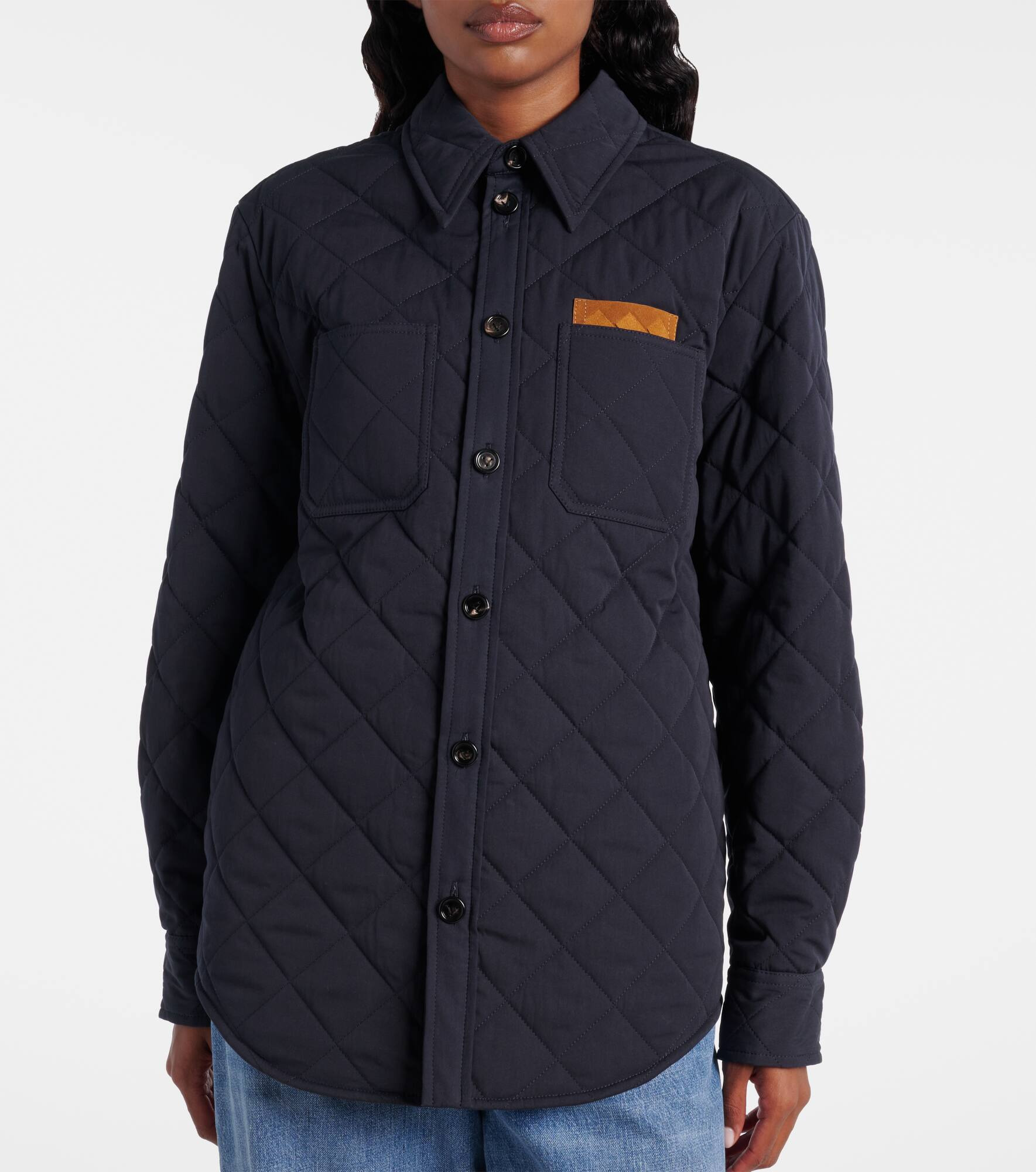 Quilted cotton-blend overshirt - 6