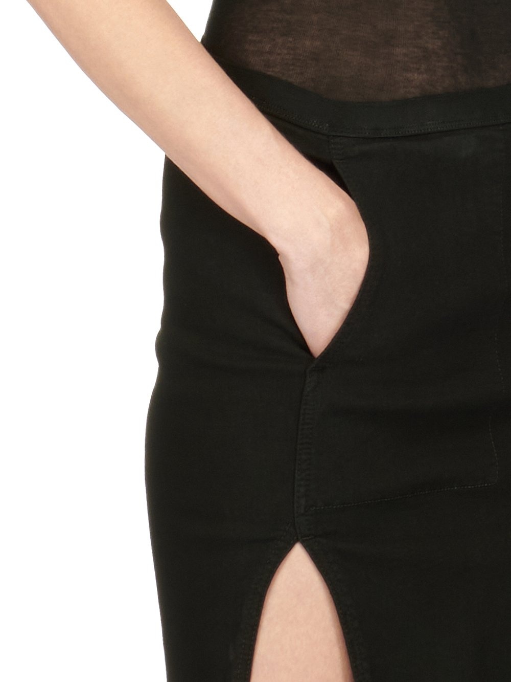 Rick Owens zip-detail mini skirt - Black