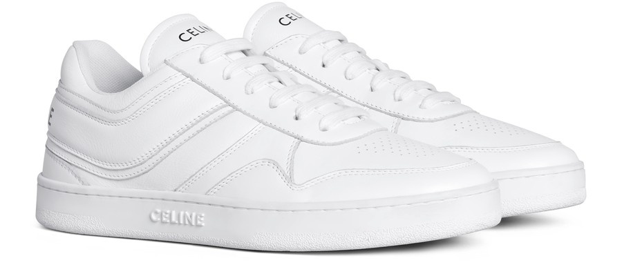 CELINE Celine Trainer low lace-up sneakers in calfskin | 24s