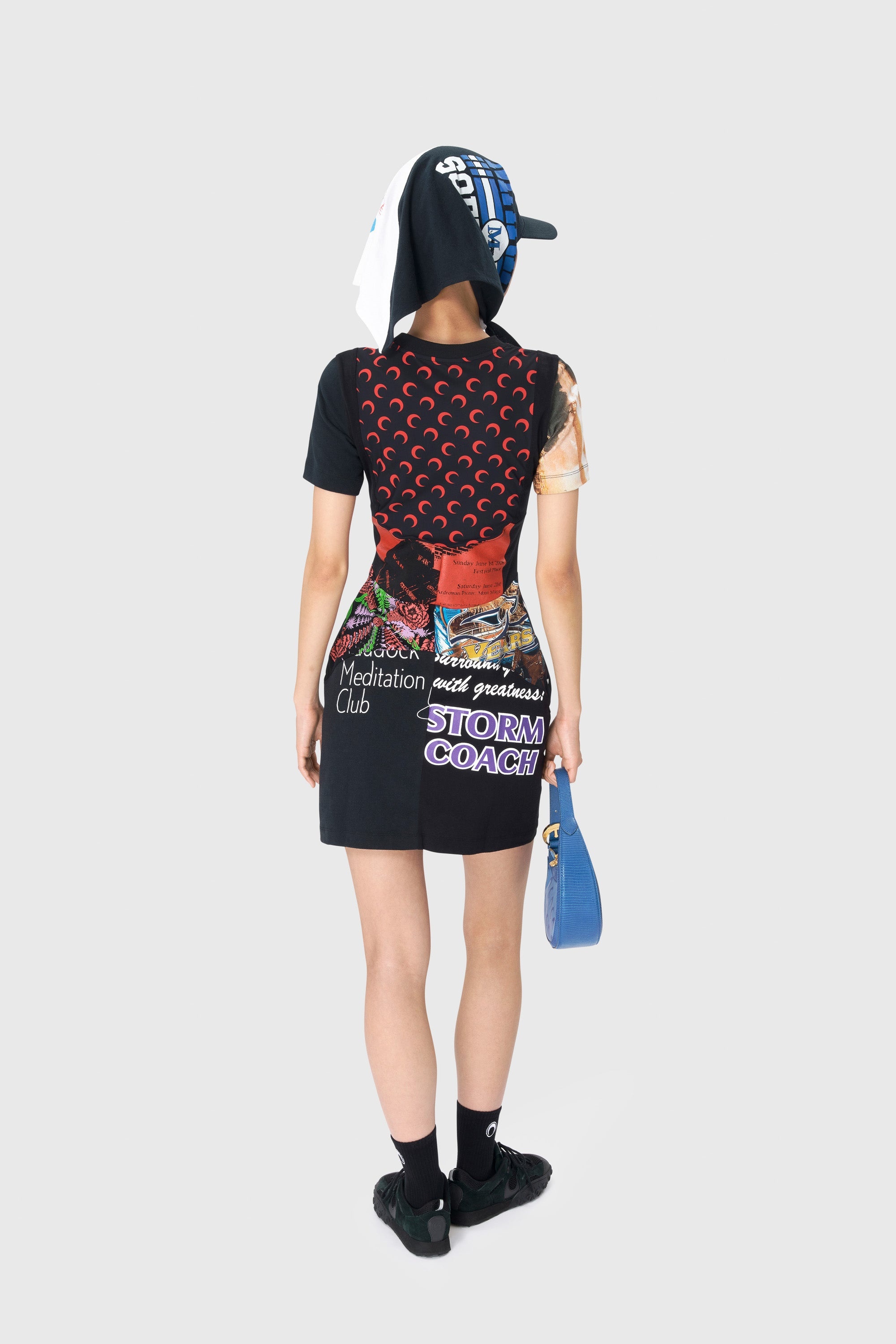 Regenerated Graphic T-Shirts Veiled Cap - 4