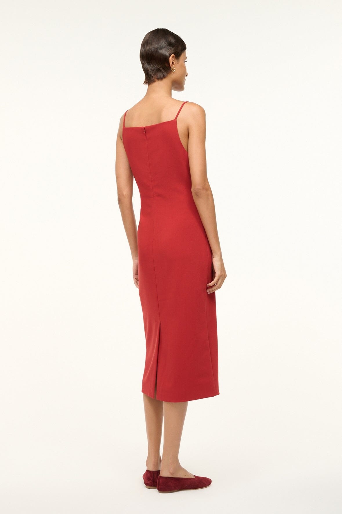 STAUD UNA DRESS ROUGE - 5