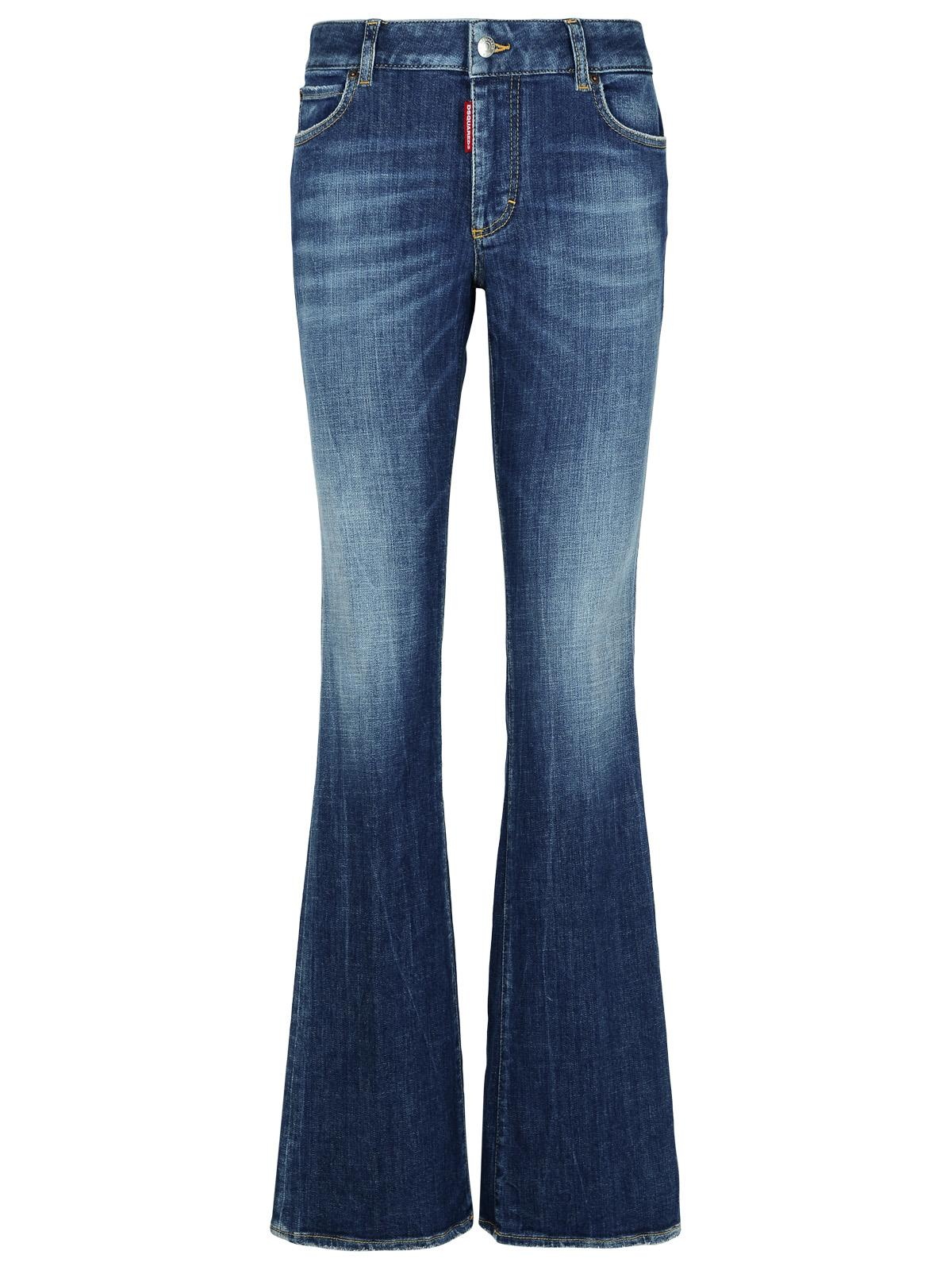 Dsquared2 'Flare' Navy Denim Jeans Woman - 1