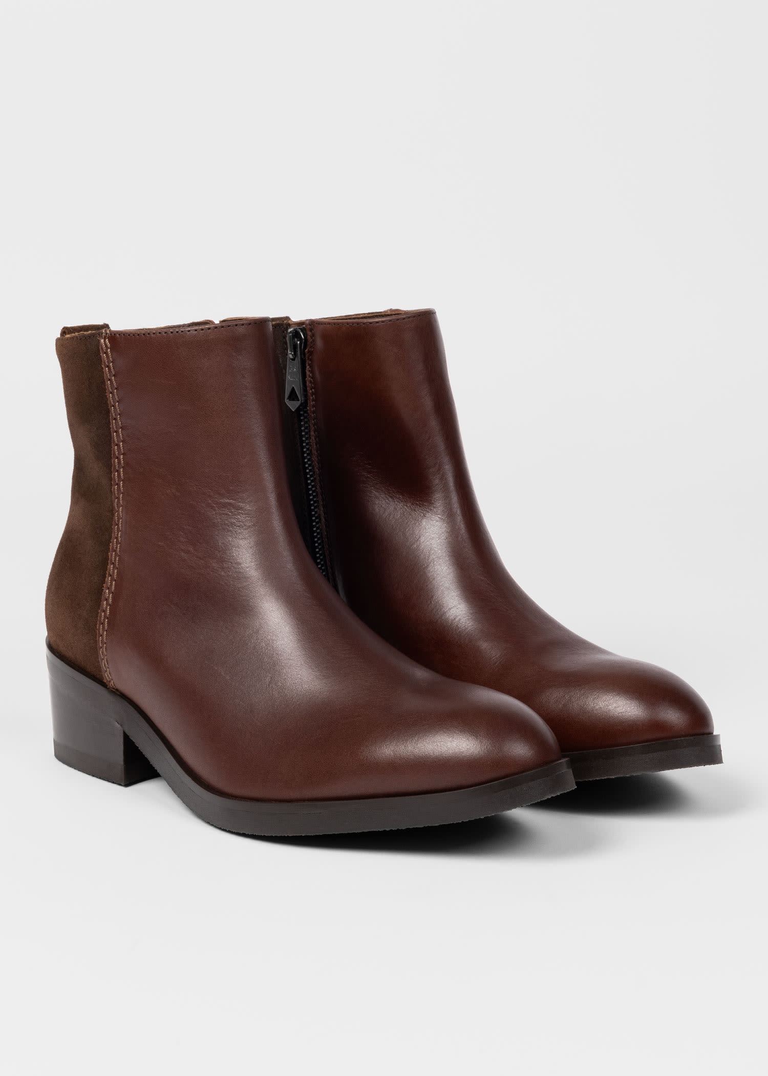 Leather and Suede 'Bianca' Ankle Boots - 2