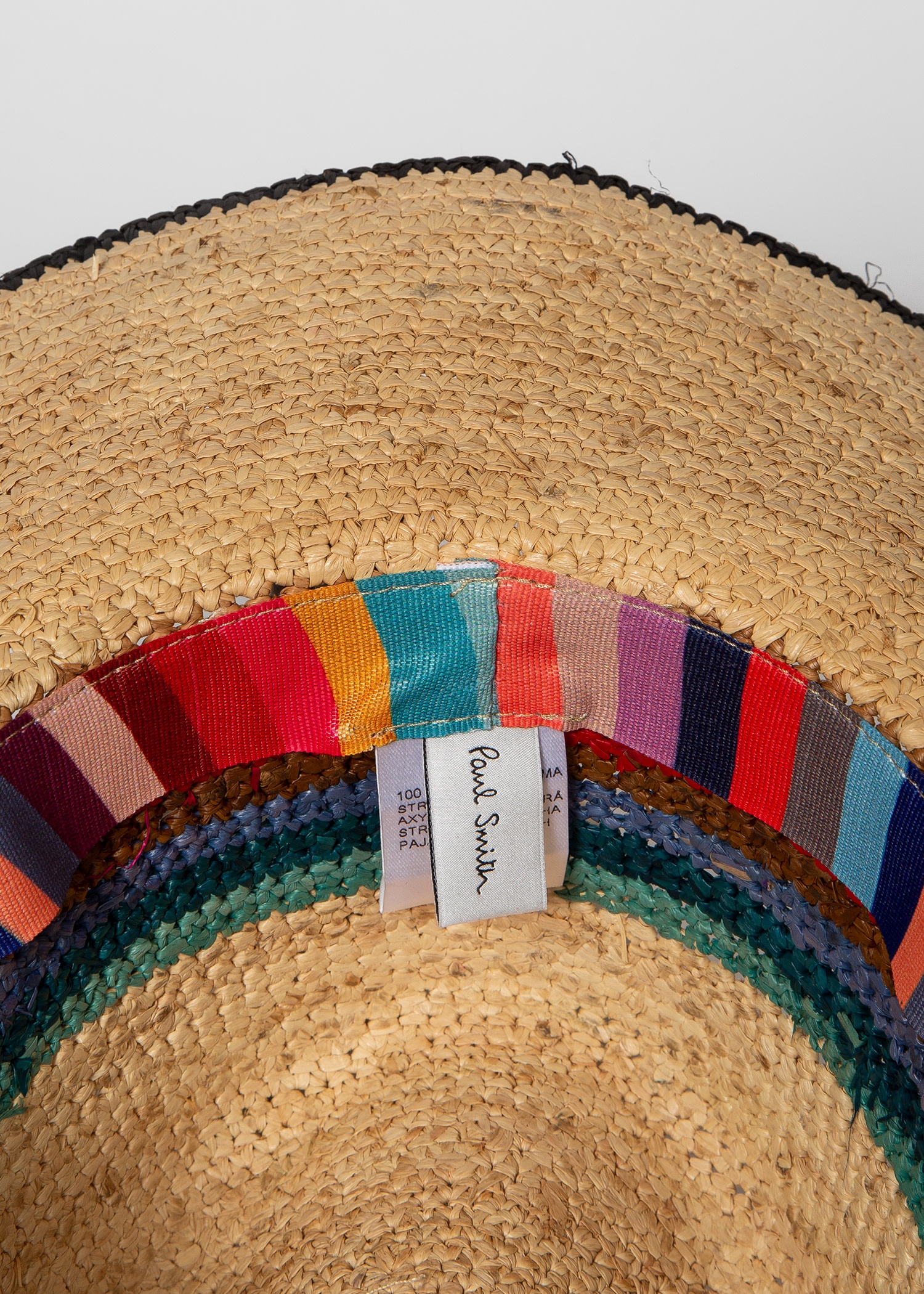 Women's Brown 'Swirl' Crochet Straw Hat - 2