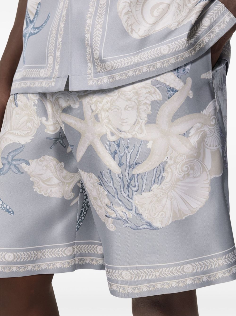 Barocco Sea cotton shorts - 5