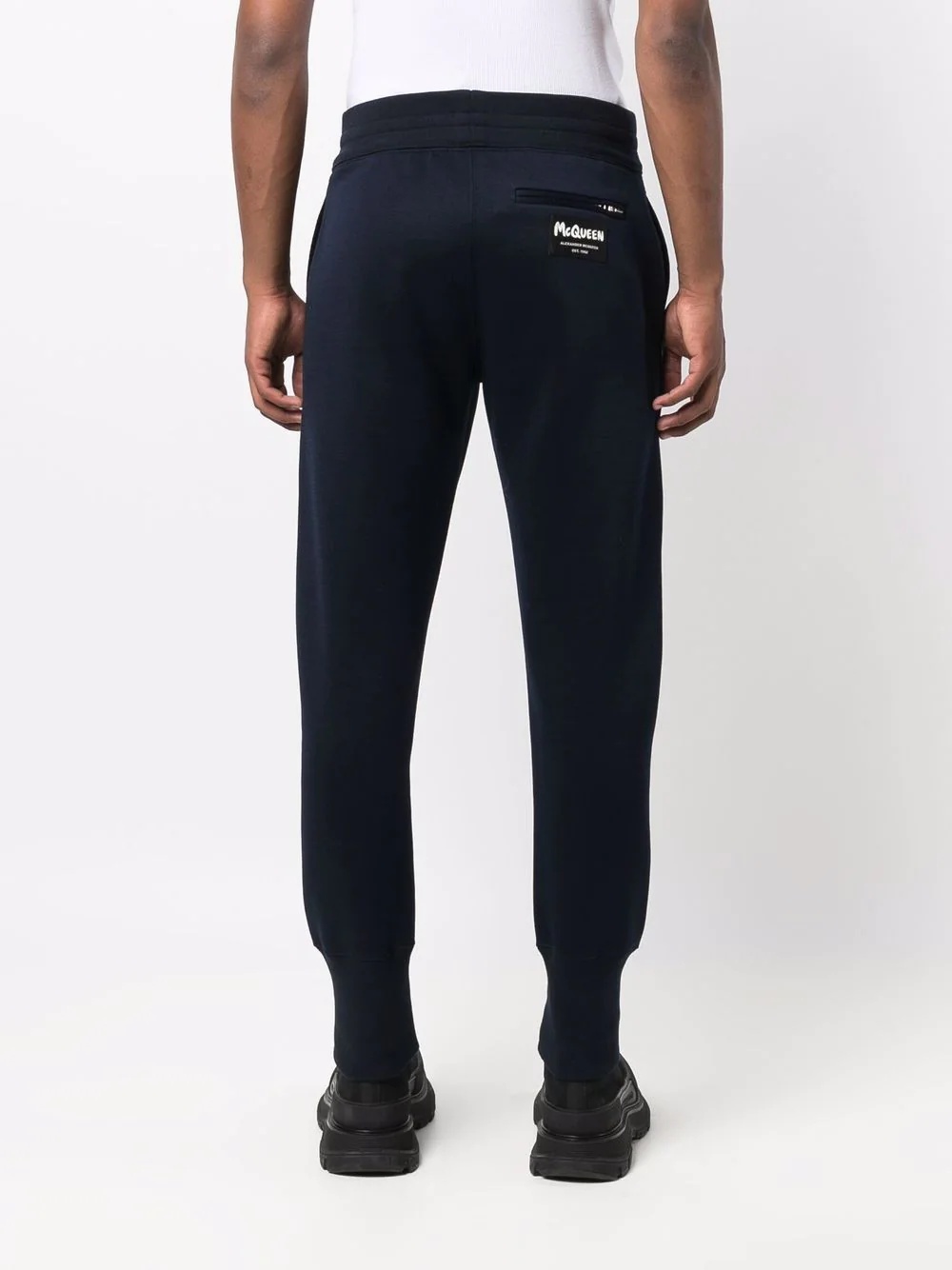 tapered logo-patch track pants - 4