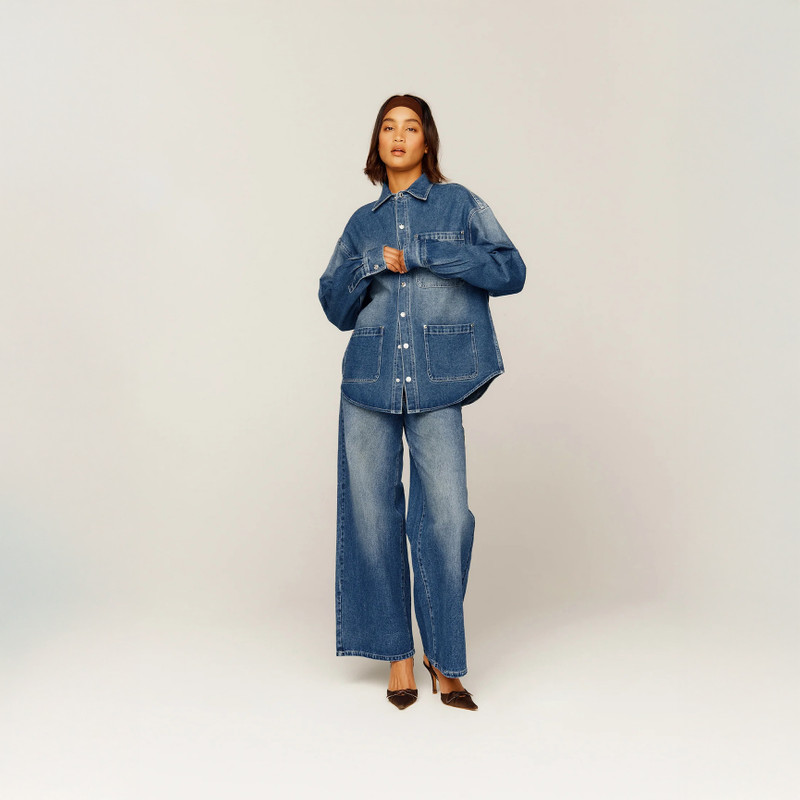 House of Sunny TAKE A TRIP TOPSTITCH SHIRT outlook