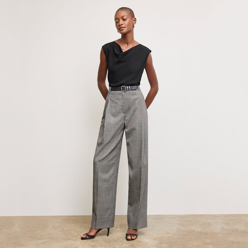 Rina Sculptural Pant - Sharkskin 1