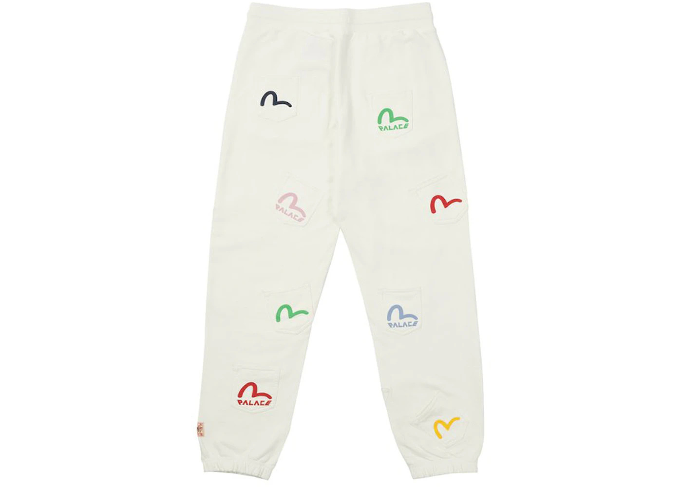 Palace x Evisu Multi Pocket Joggers Egret - 2