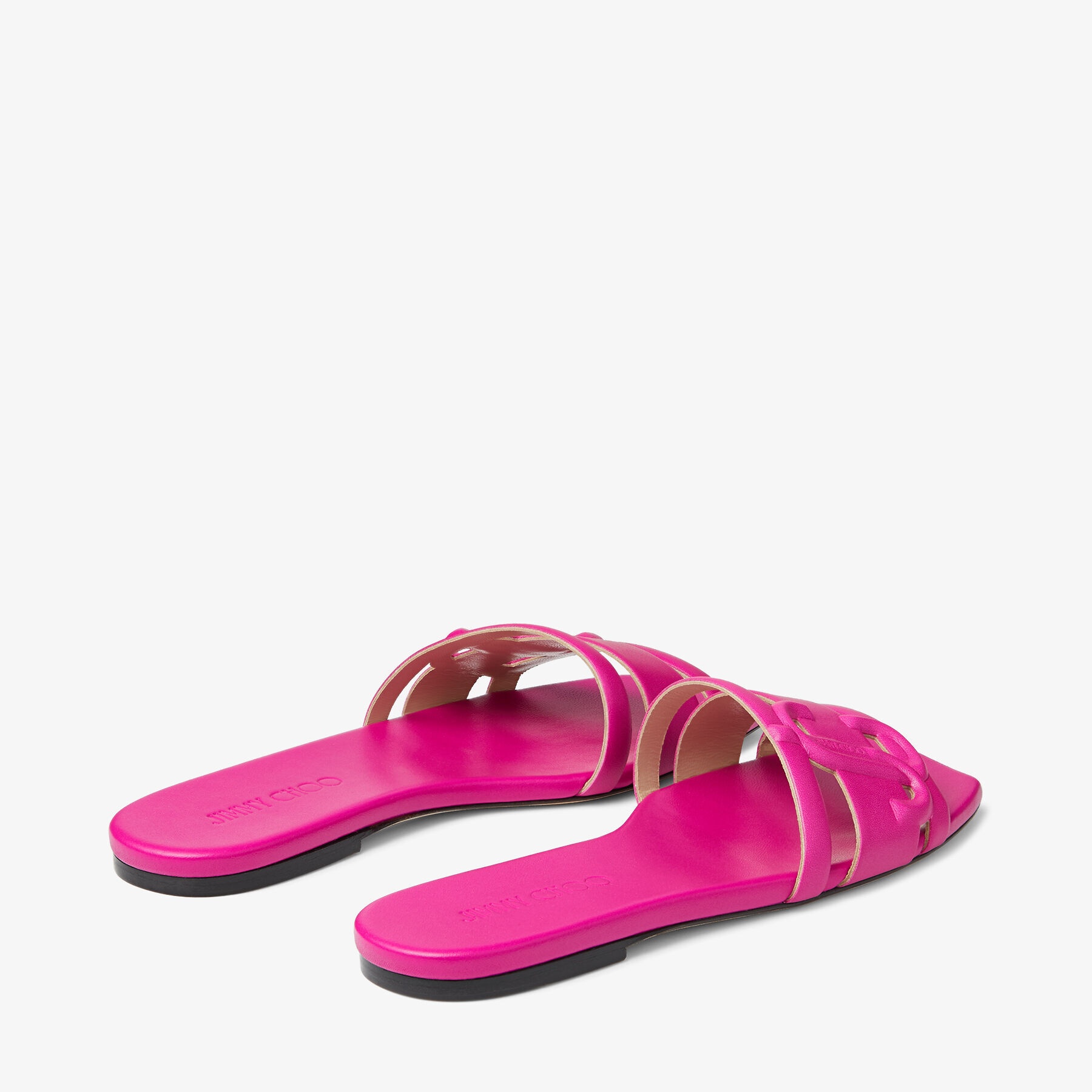 Laran Flat
Fuchsia Nappa Leather Flats with JC Monogram - 6