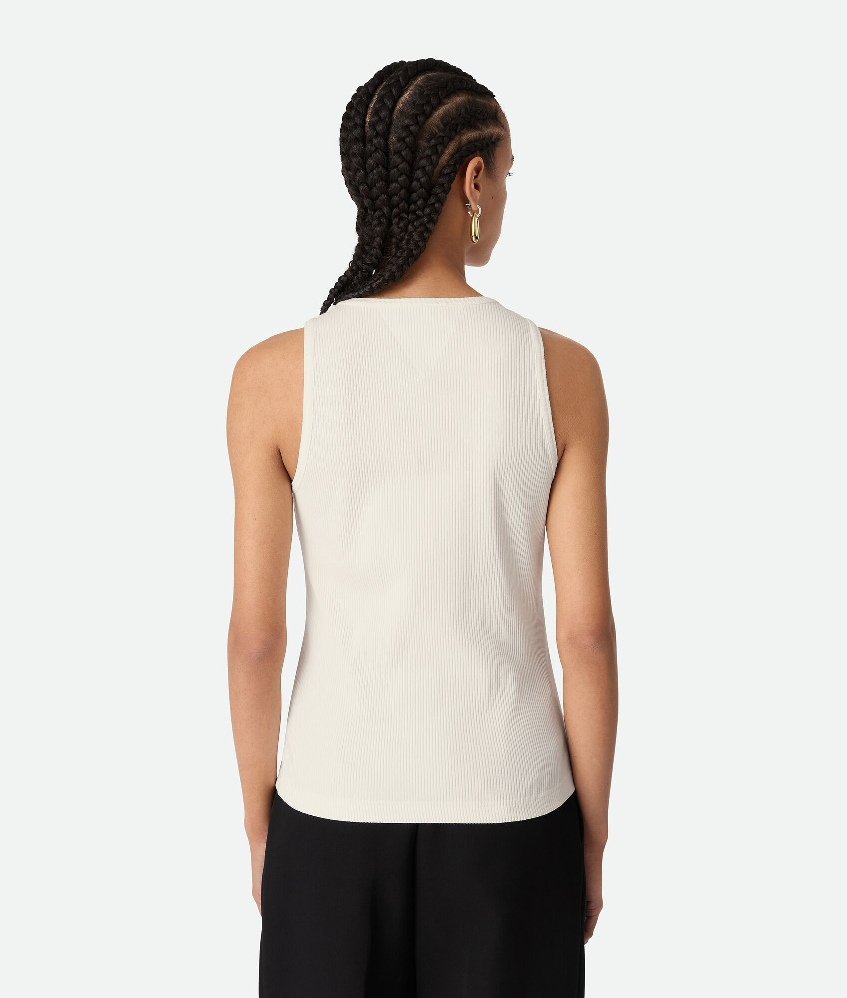 Compact Cotton Rib Jersey Tank Top - 3