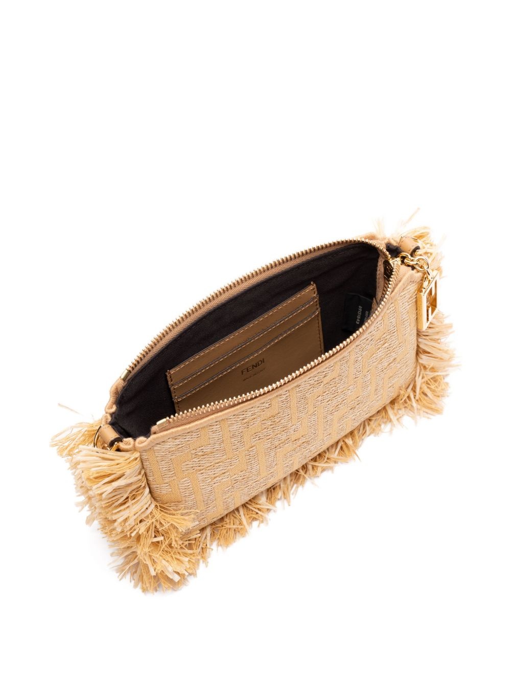 Baguette fringe-detail clutch bag - 5