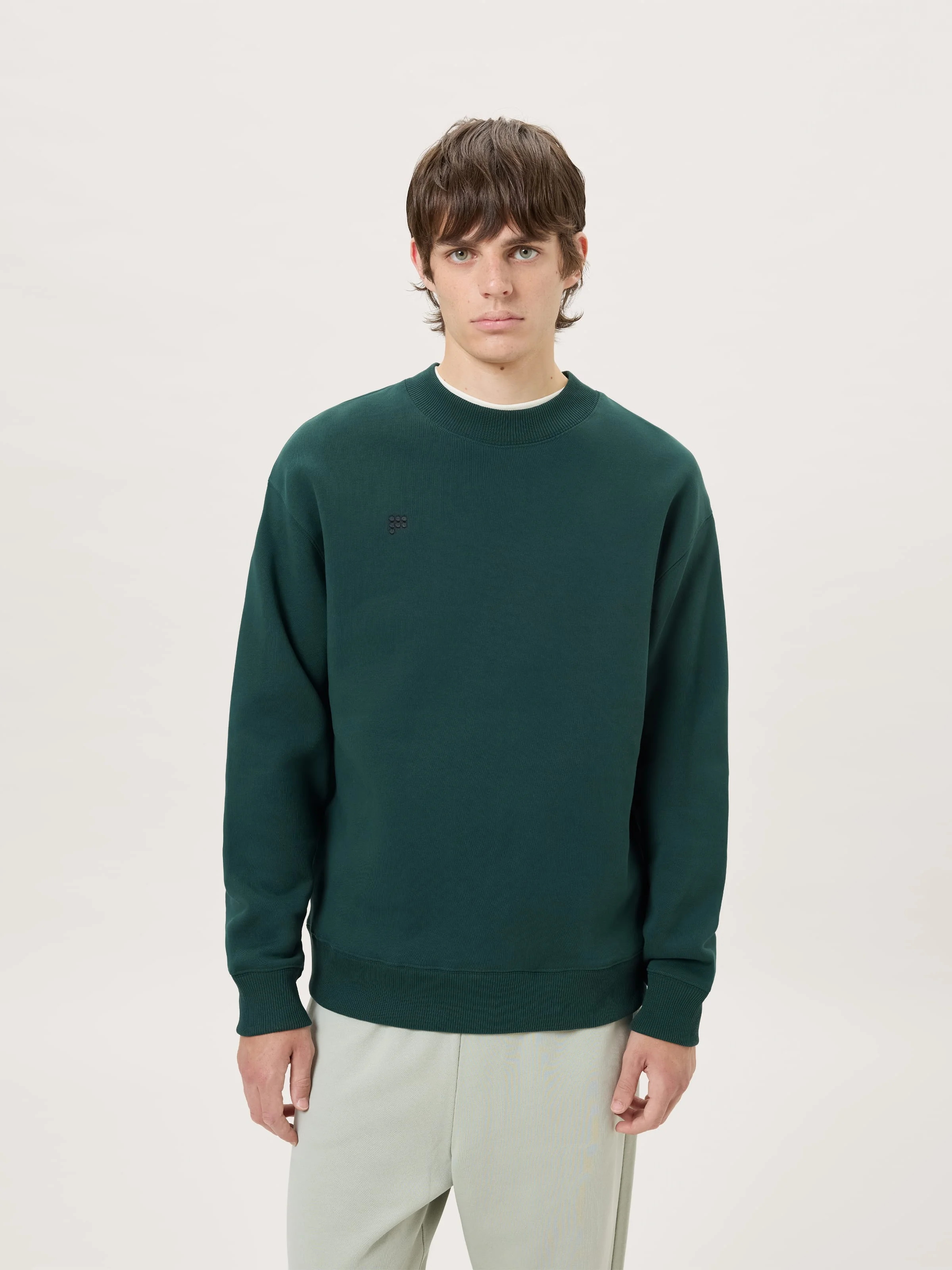 Mens Heavyweight Sweatshirt - Depth Green - 1