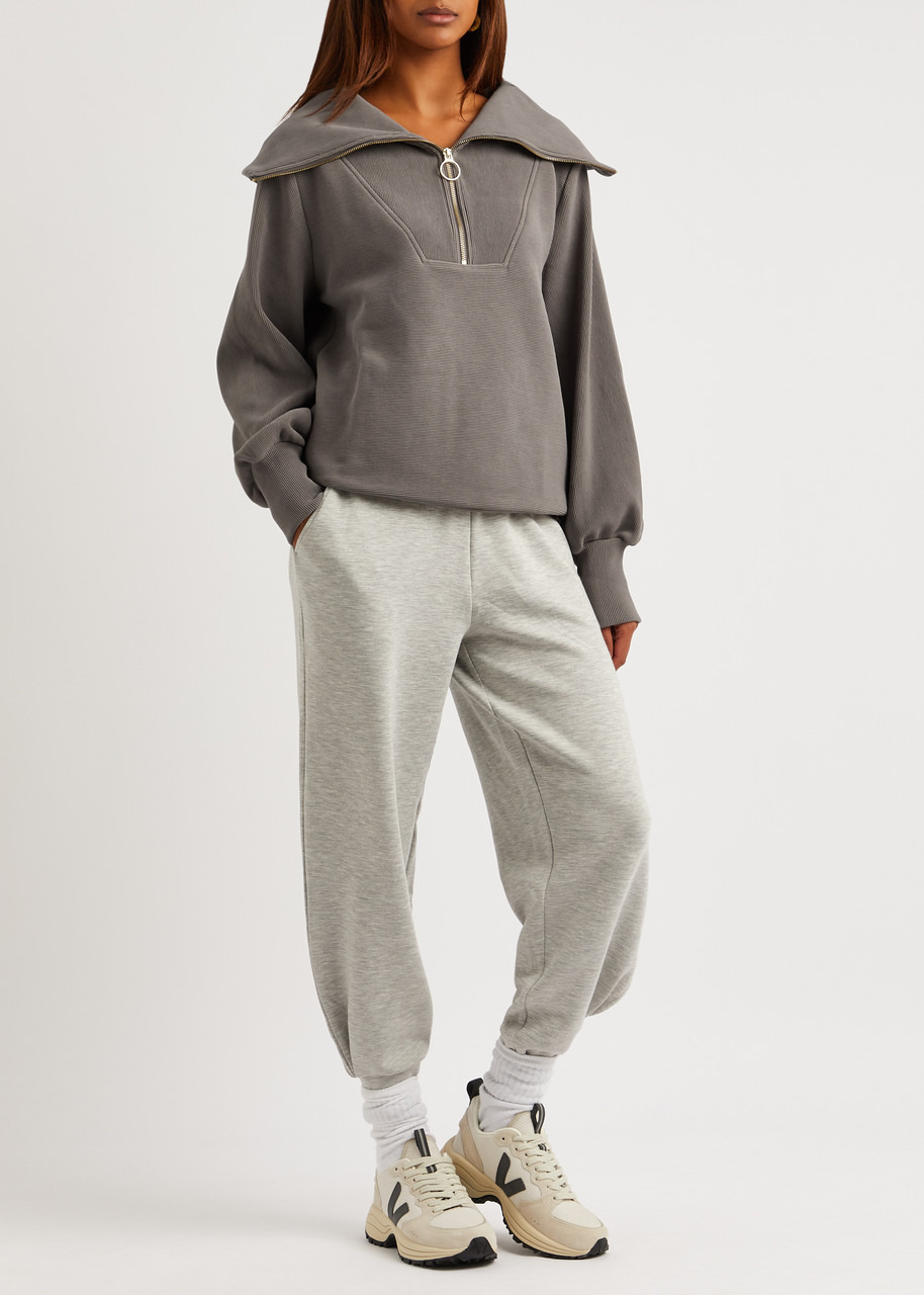Vine ribbed jersey half-zip sweatshirt - 4