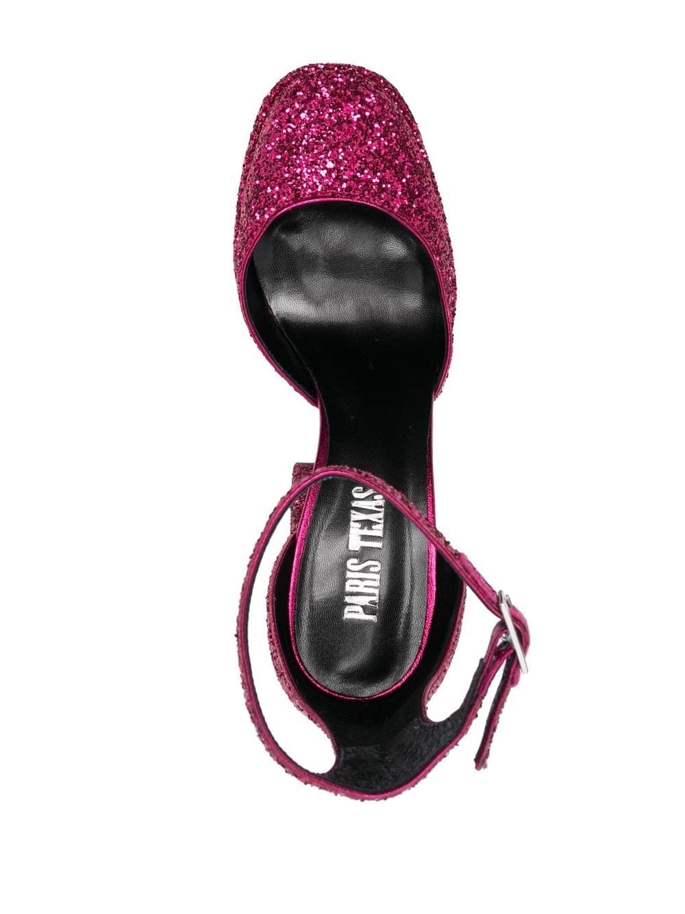 140mm glitter-embellished platform pumps - 4