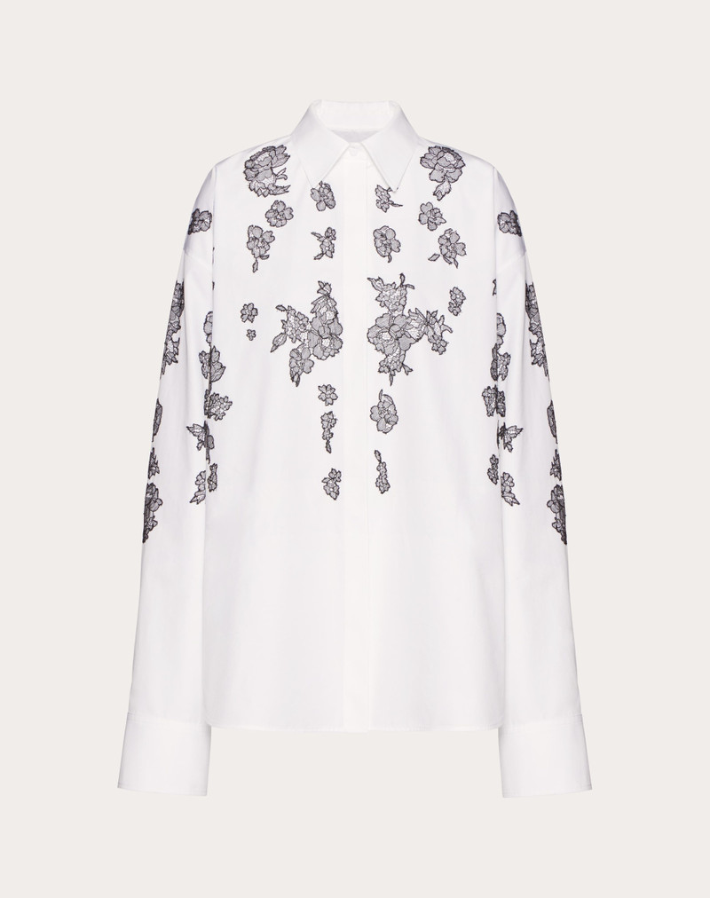 EMBROIDERED COMPACT POPELINE SHIRT 1