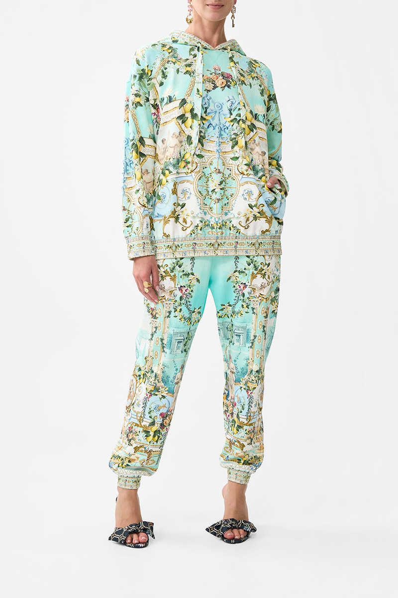 CAMILLA SILK BAND OVERSIZED HOODIE WITH POCKETS outlook