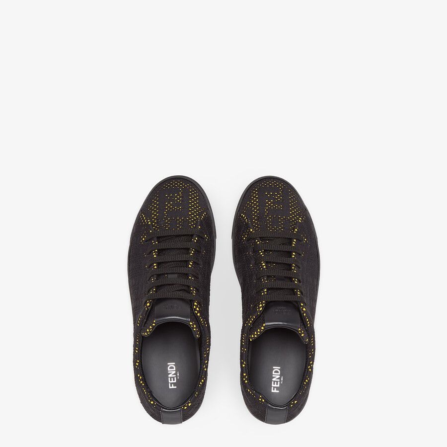Black mesh low-tops - 4
