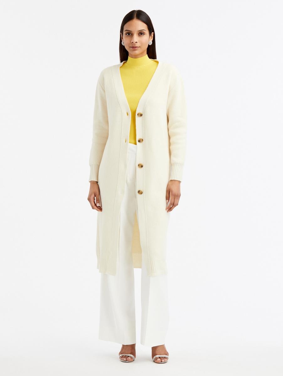 CASHMERE LONG CARDIGAN - 1