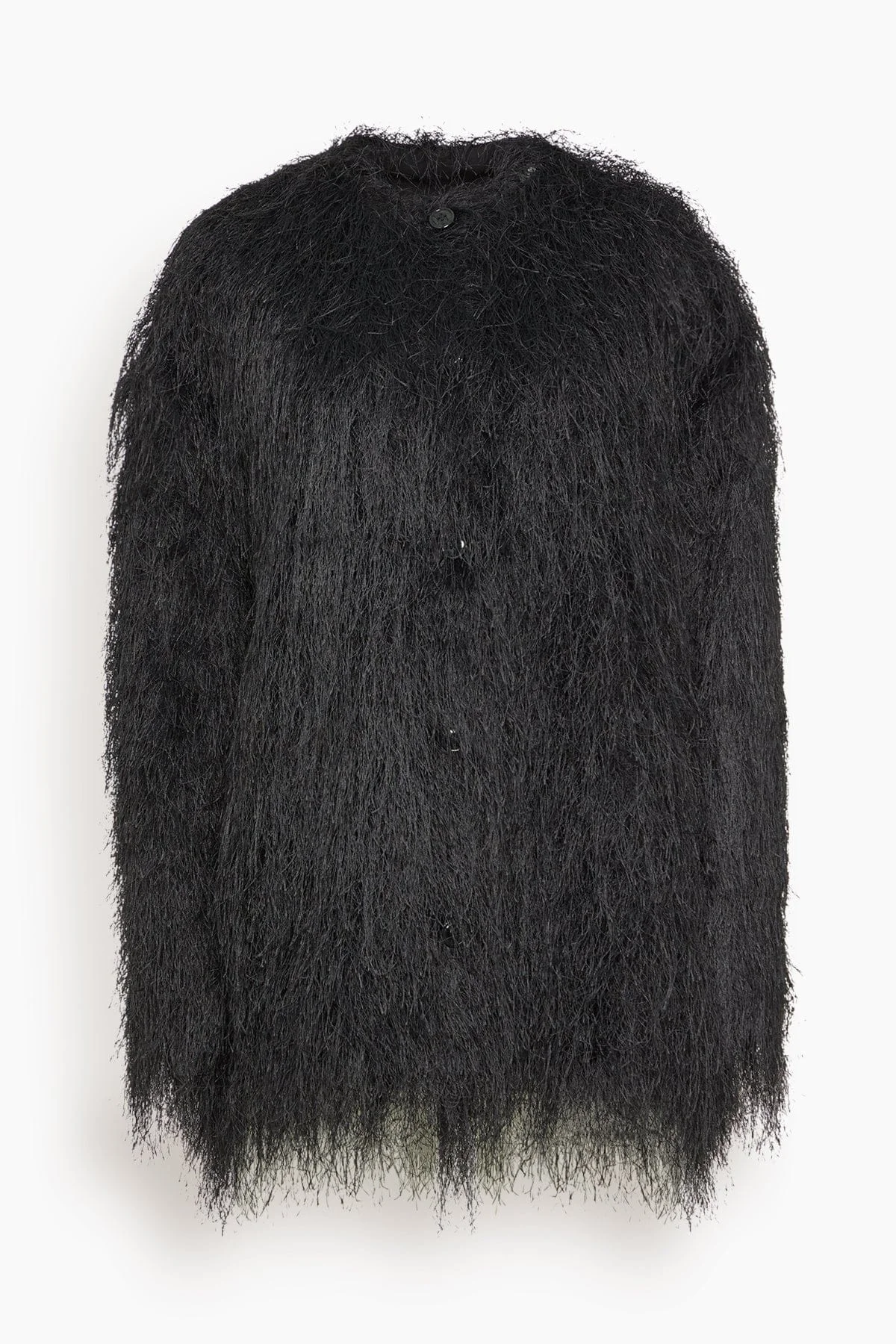 Filipo Oval-Shaped Jacket in Black - 1