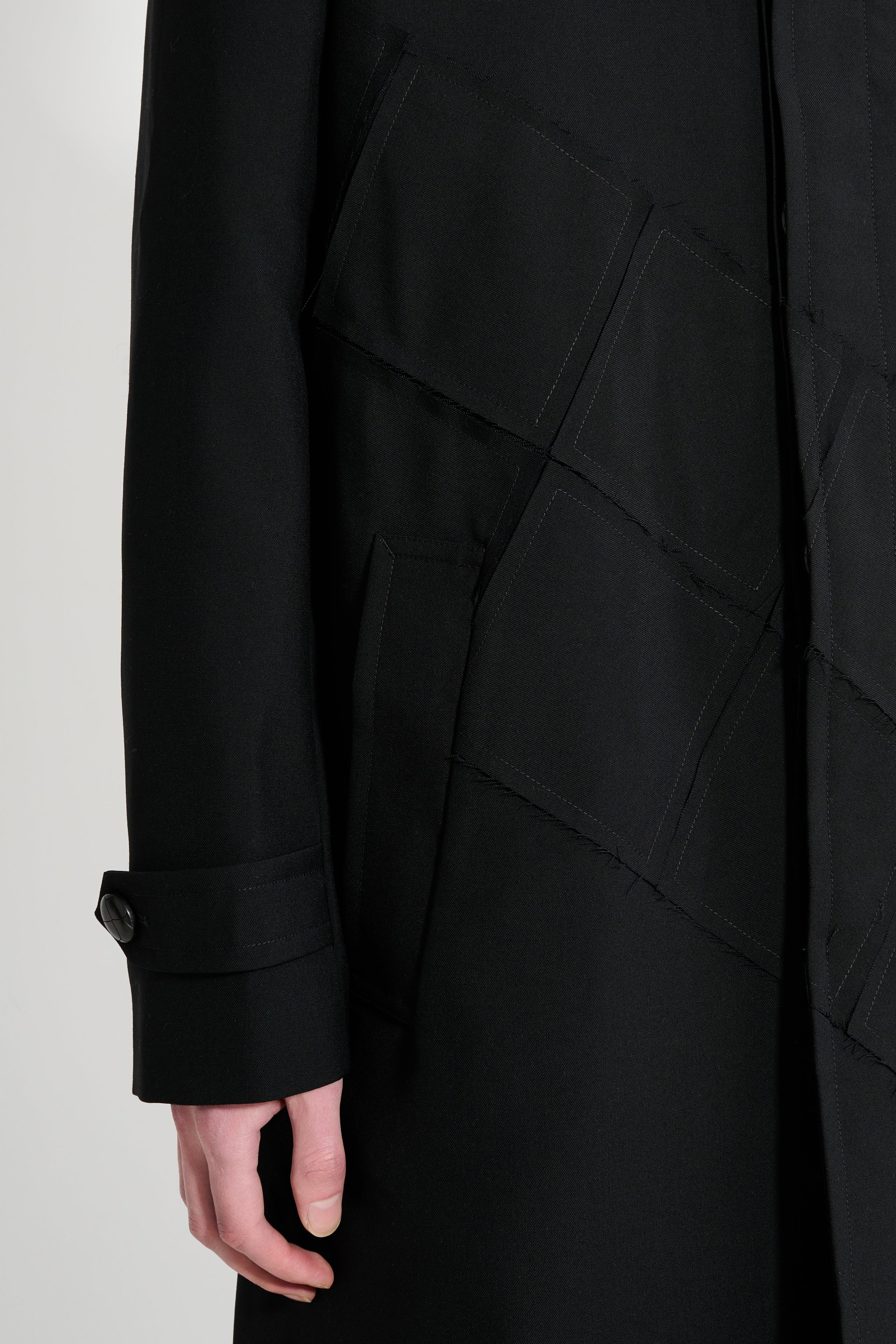 NAMACHEKO QUILT PATCHWORK COAT BLACK - 5