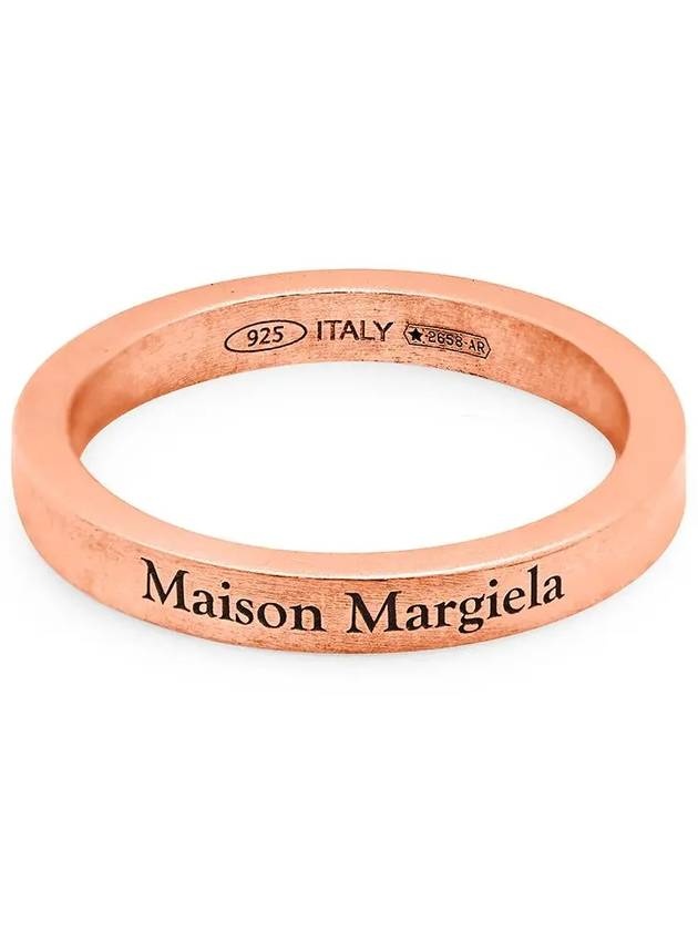 Maison Margiela Logo Ring Palladium ロゴリング 指輪 Maison Margiela Engraved Logo Palladium Ring Rose Gold