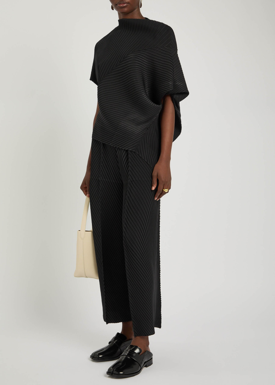 Issey Miyake Pleated Crepe-plissé top - 4