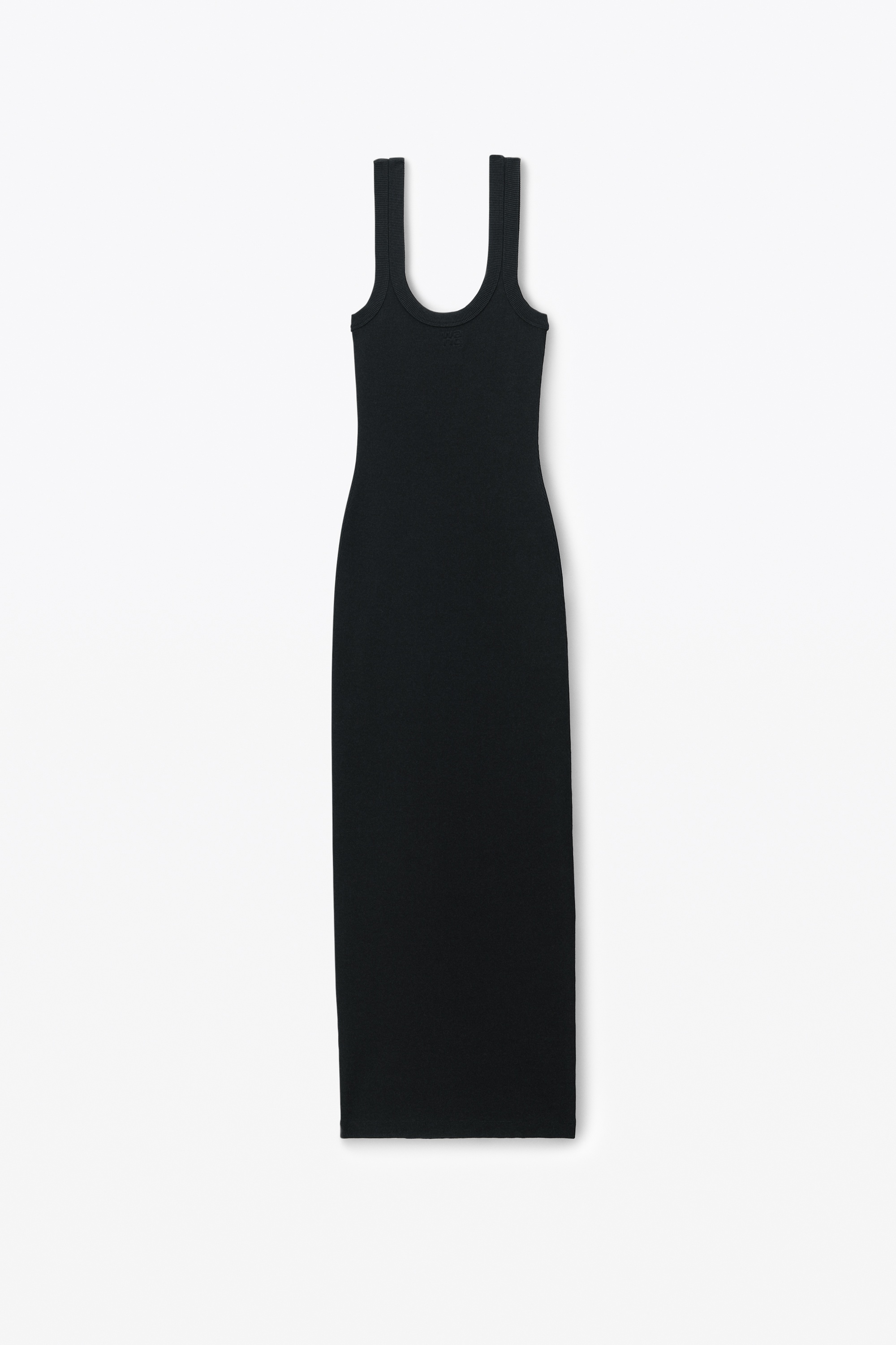 Logo Rib-Knit Tank Maxi Dress - 1