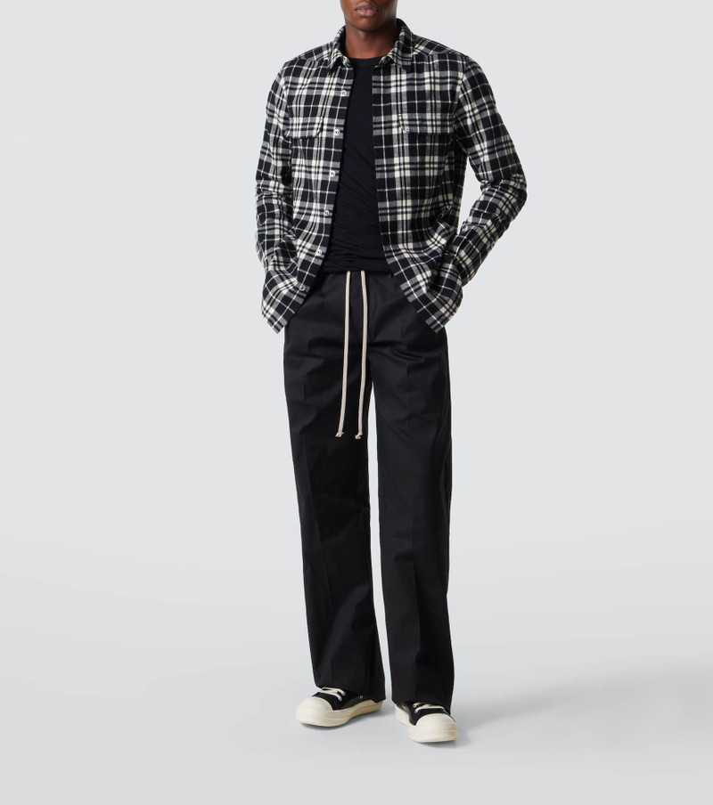 Rick Owens Dietrich cotton-blend wide-leg pants outlook