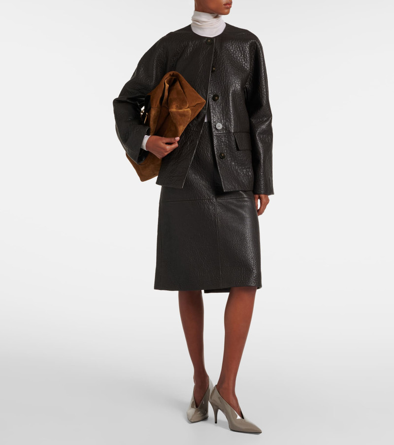 JOSEPH Shroff leather pencil skirt outlook