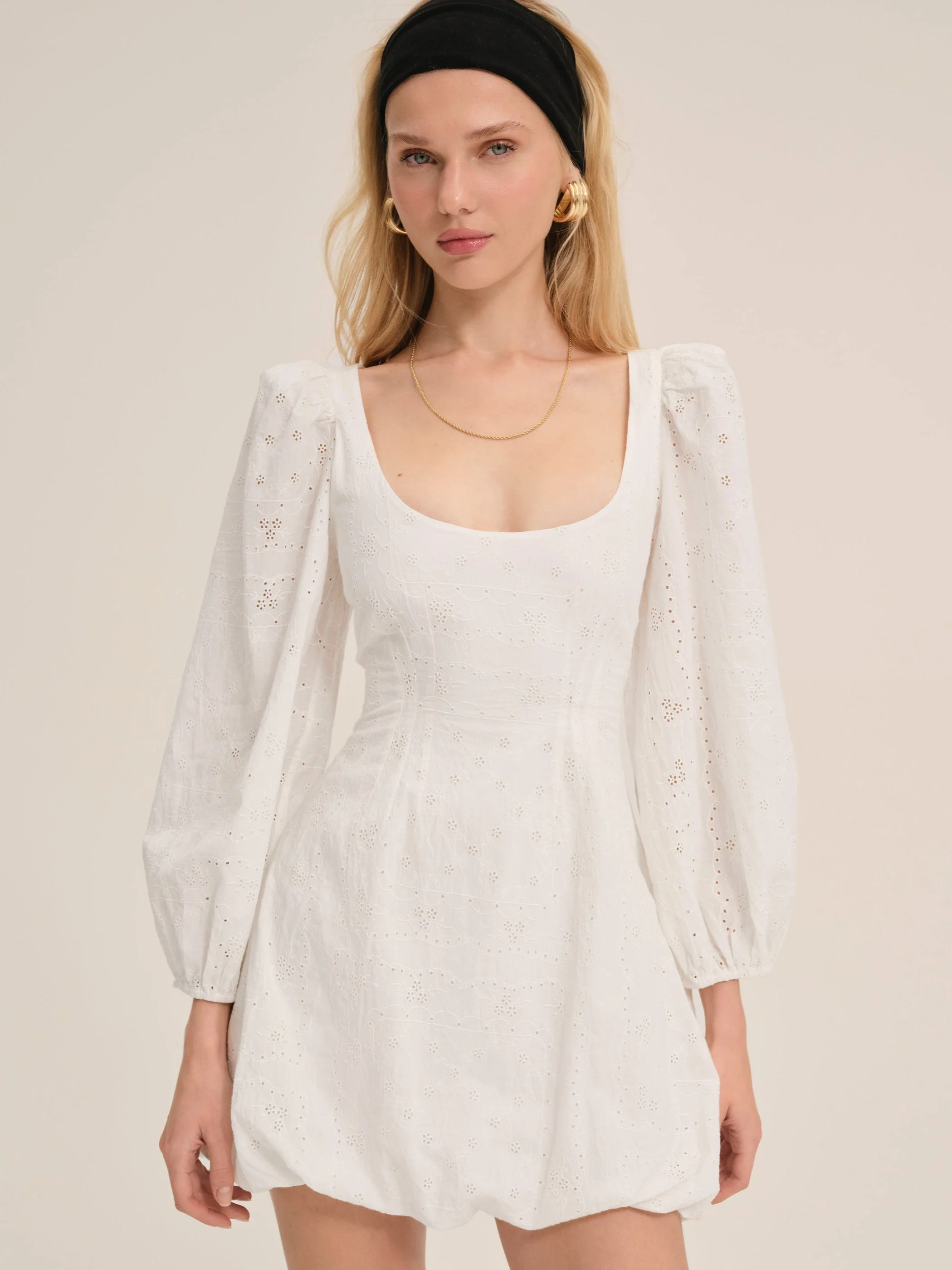 Handkerchief Mini Dress - 1